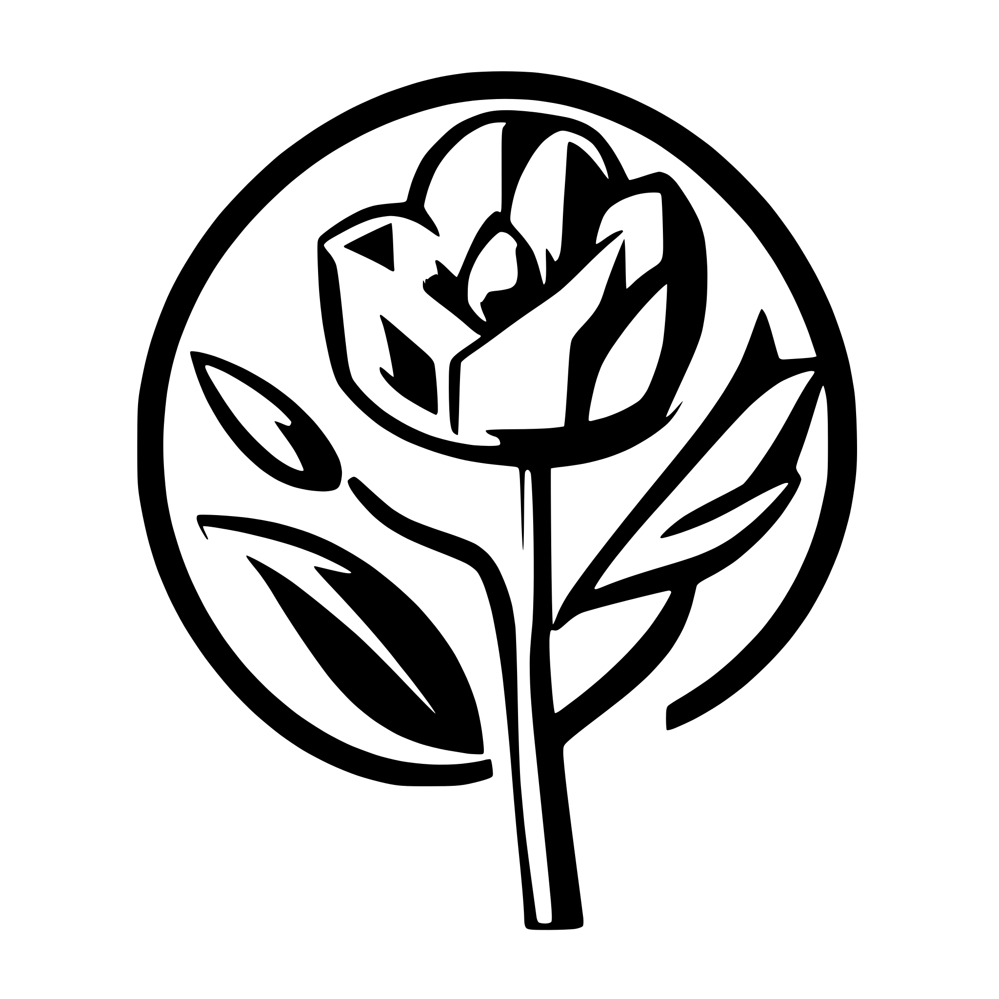AI-generated SVG of 'stylized purple flower logo'