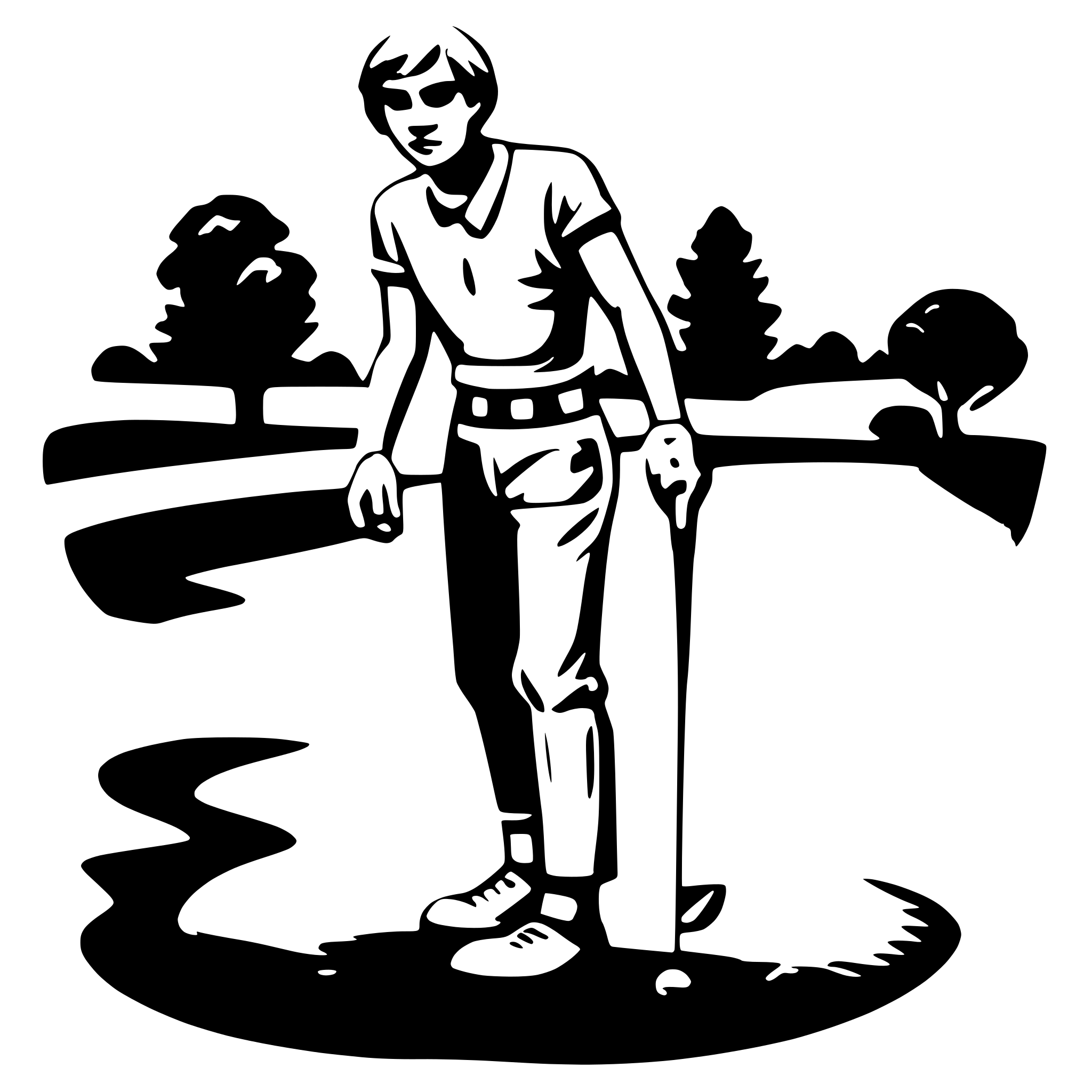 AI-generated SVG of a golf