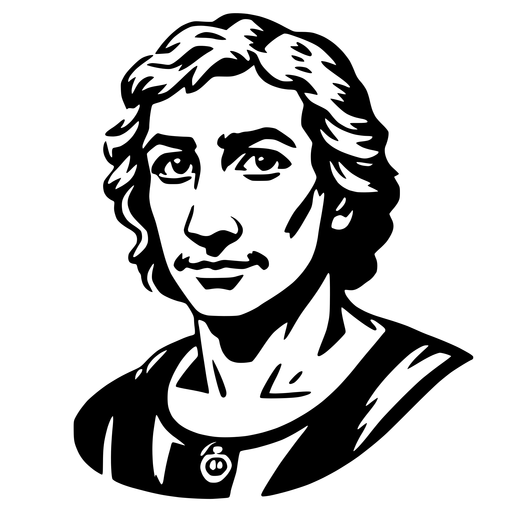 AI-generated SVG of a michelangelo