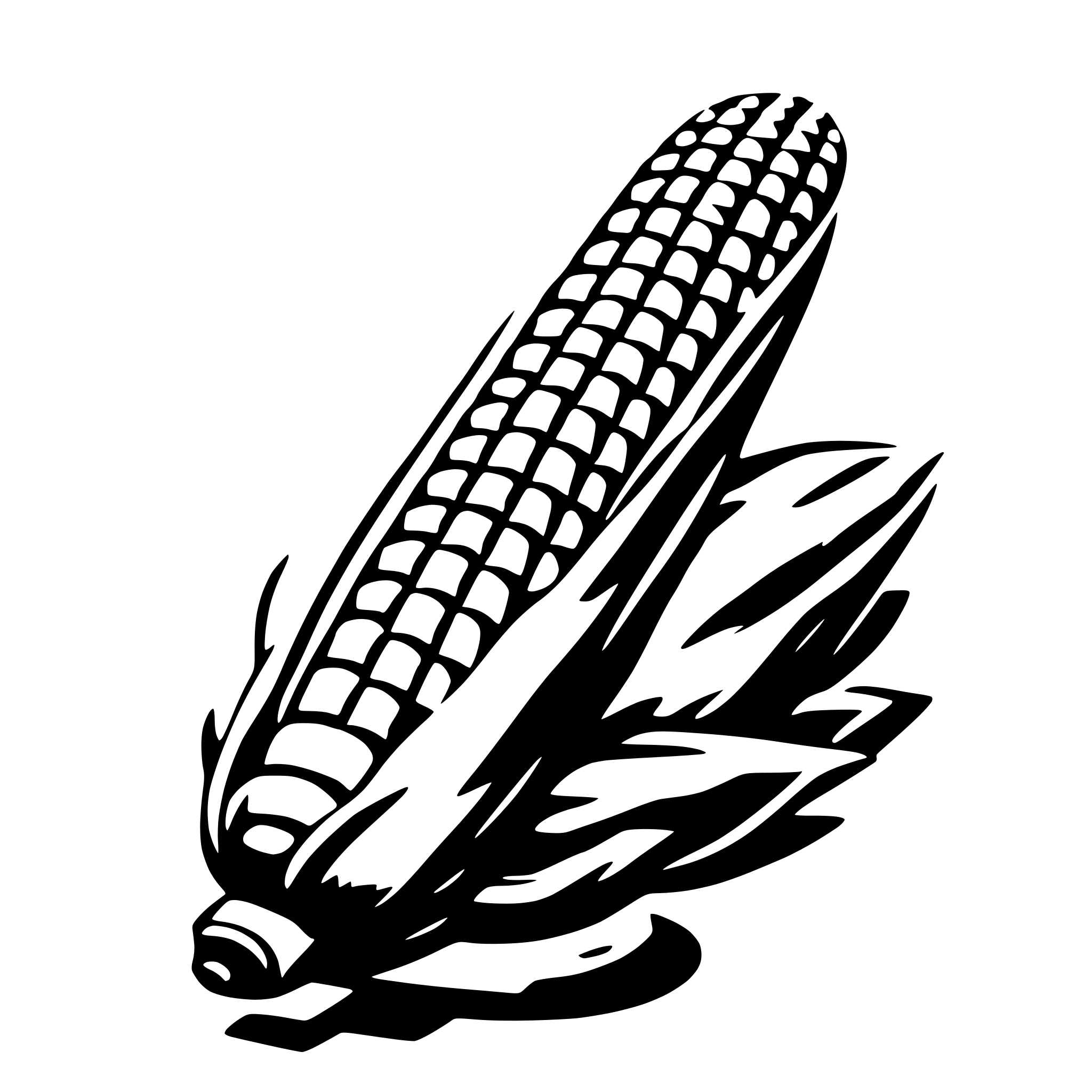 AI-generated SVG of a corn on the cob