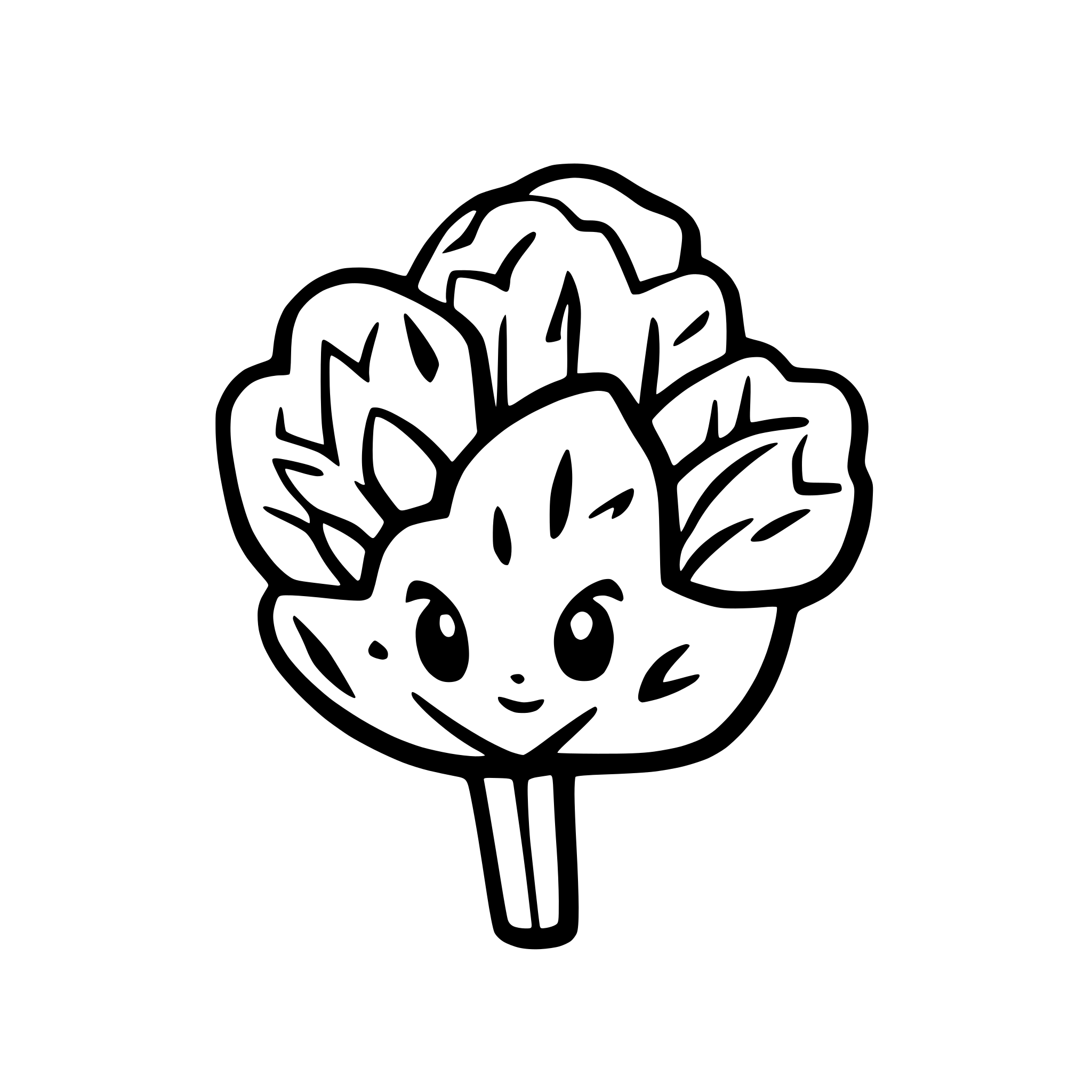 AI-generated SVG of a small lettuce