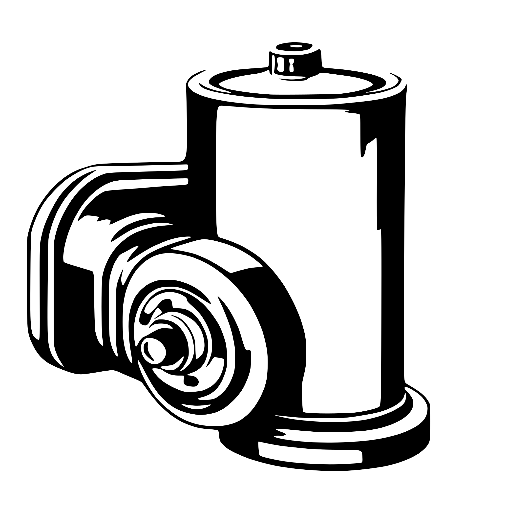 AI-generated SVG of a OIL FILTER ELEMENT
