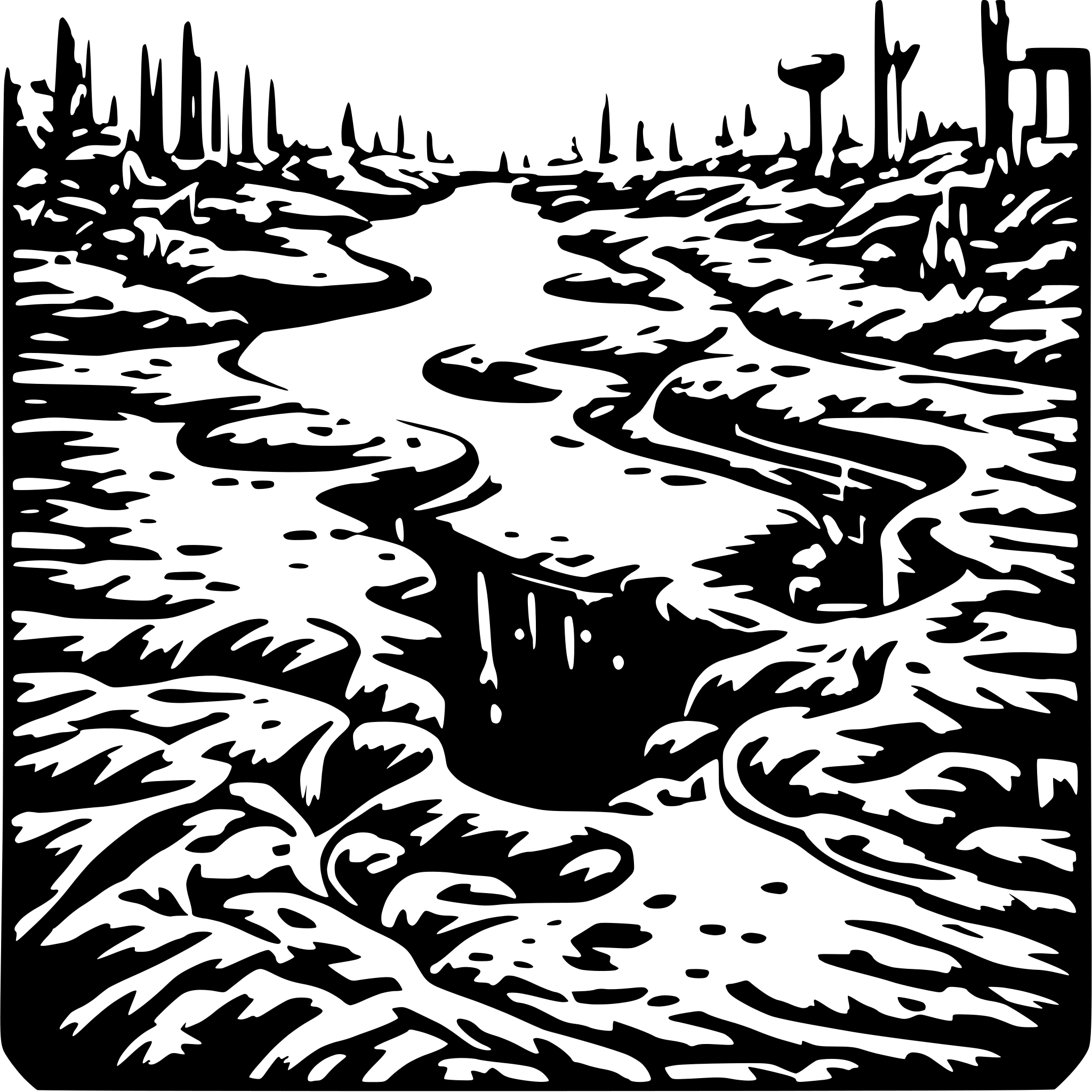 AI-generated SVG of 'overflooded drain'