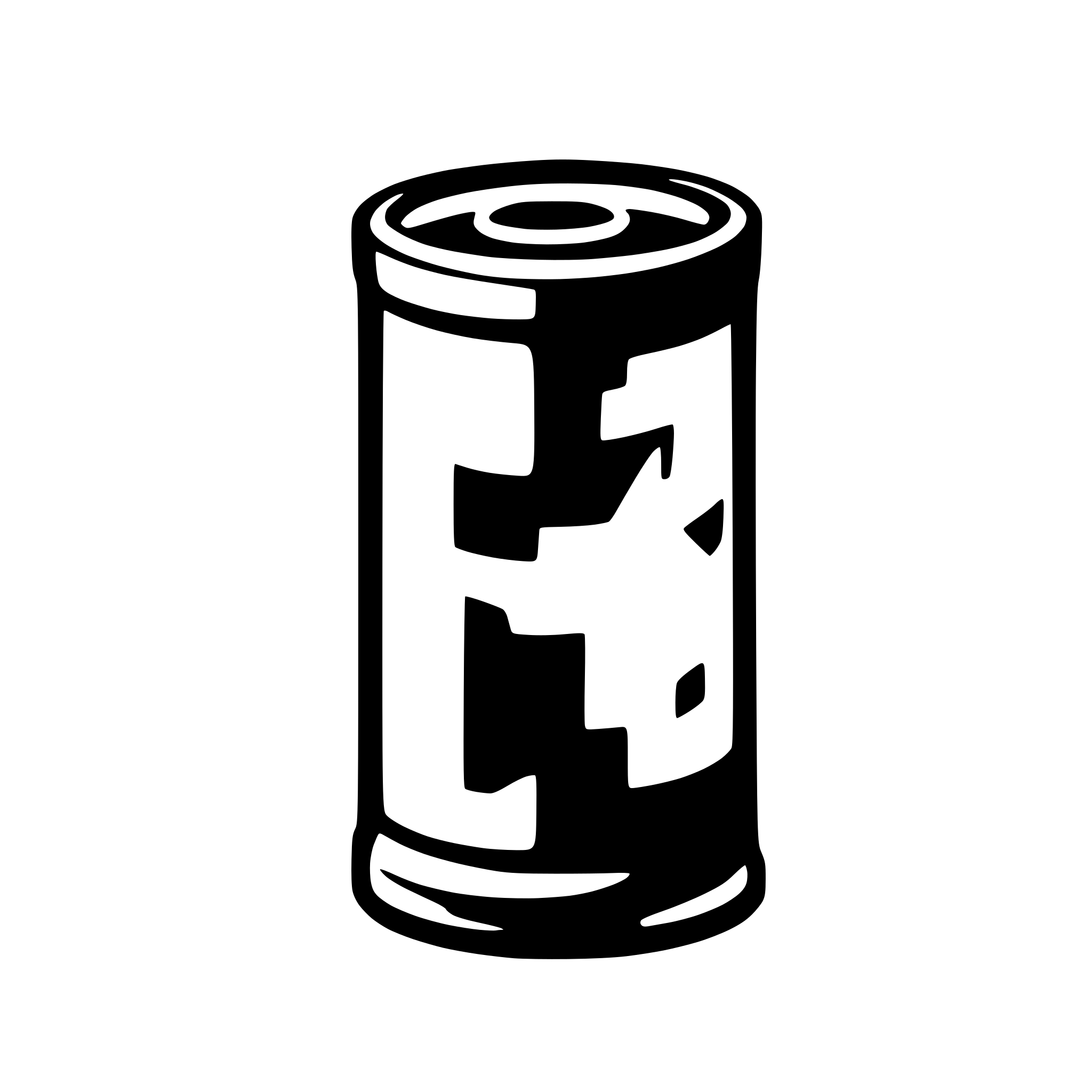 AI-generated SVG of a plain straight hollow cylinder