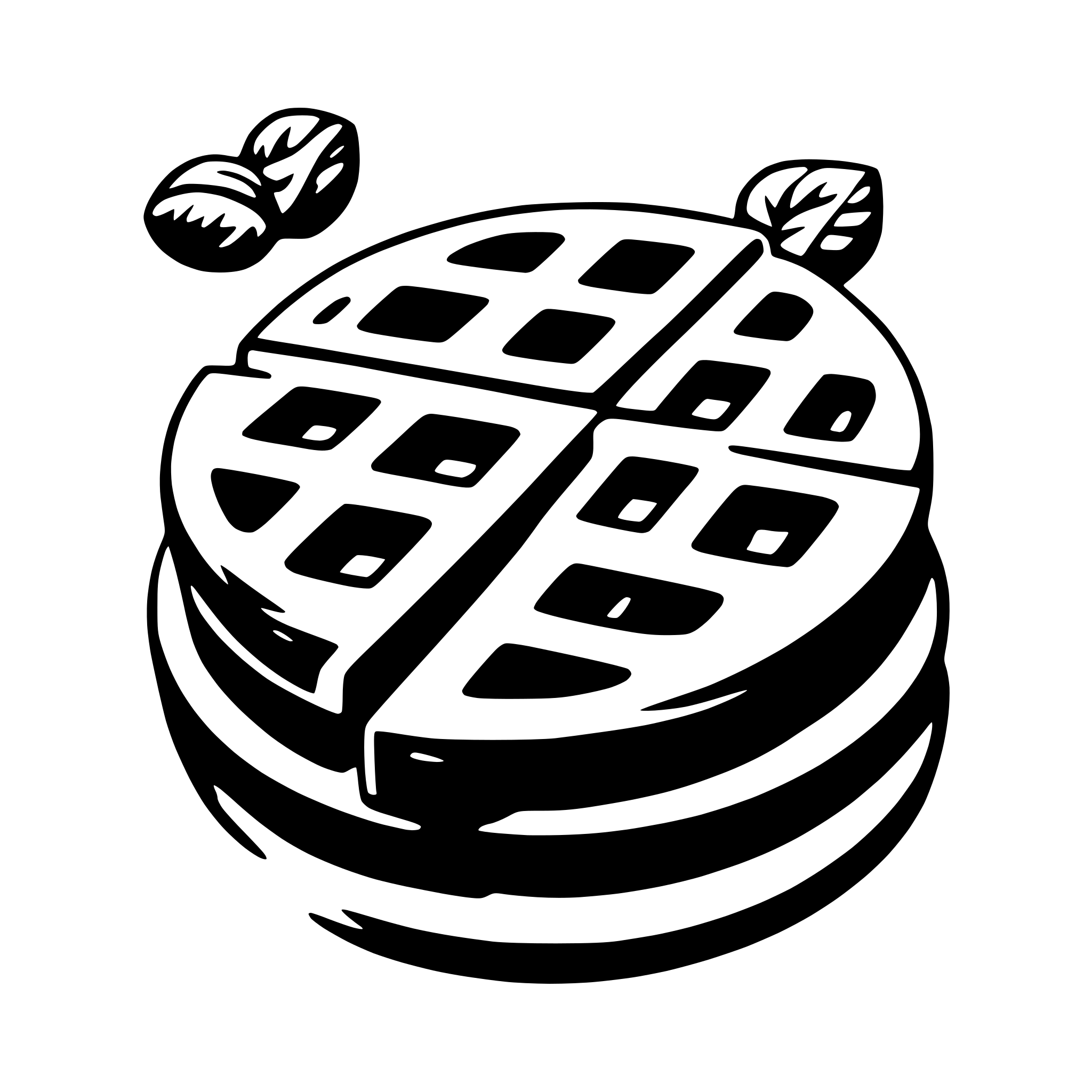 AI-generated SVG of 'waffle'