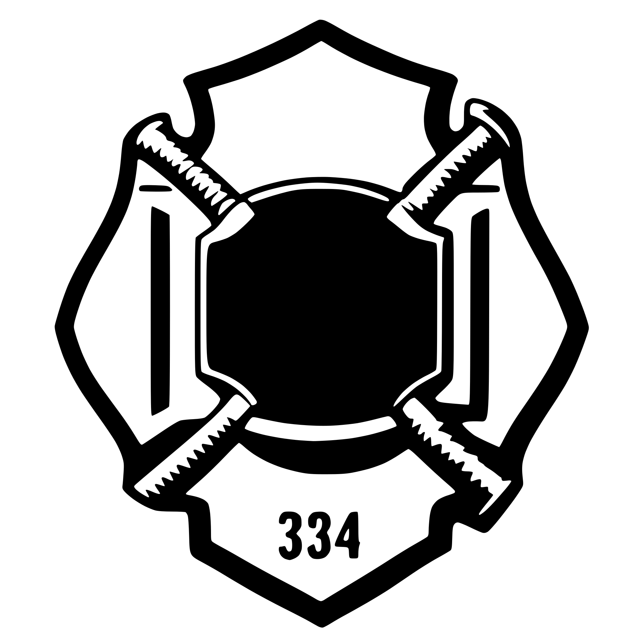 SVG Bundle for 'Firefighter shield with 343 in the center' | AI ...
