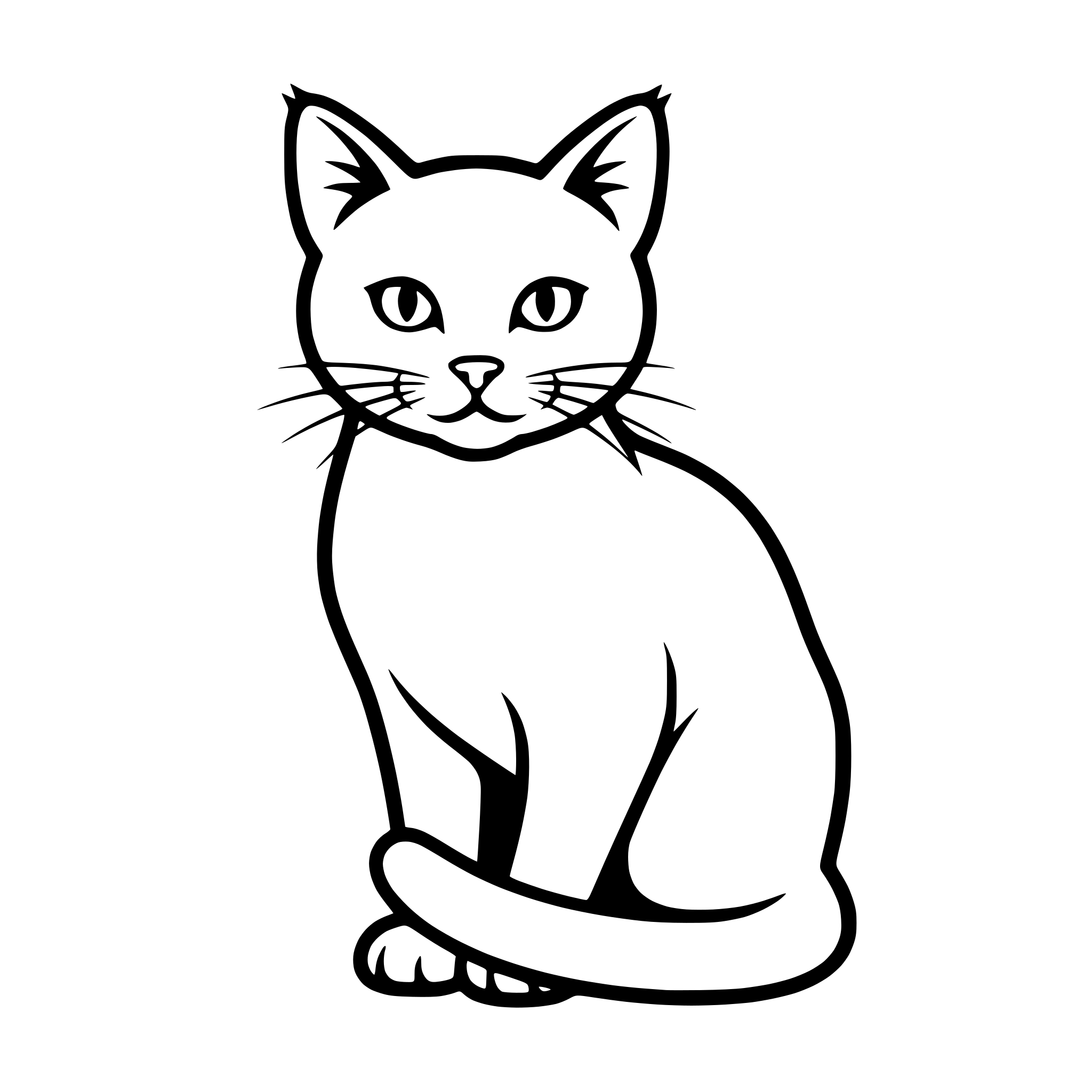 AI-generated SVG of a a cat