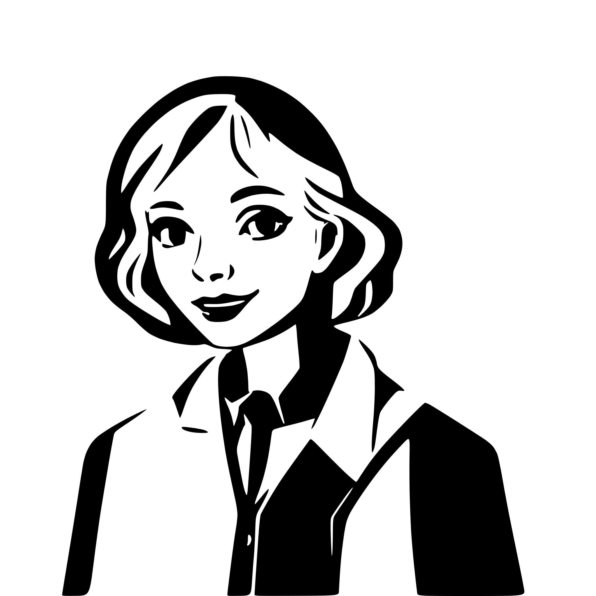 AI-generated SVG of a An old lady