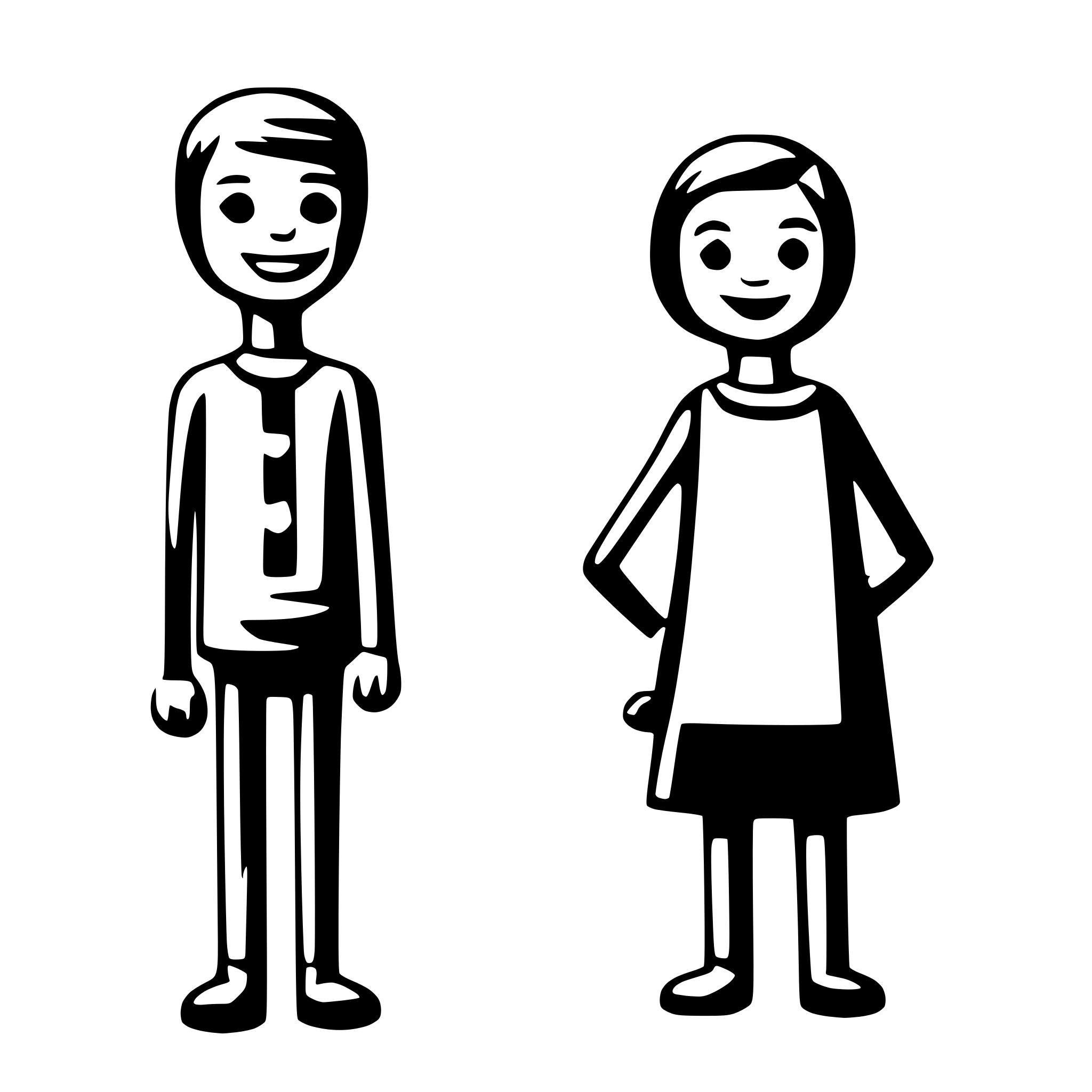 AI-generated SVG of 'stick figure characters'