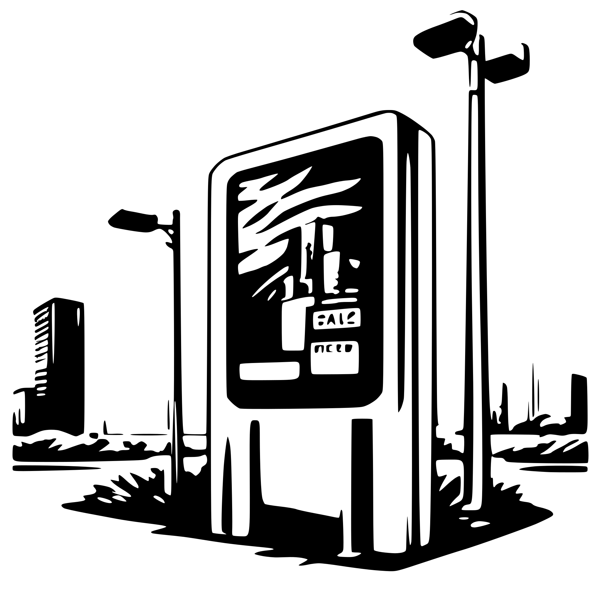 AI-generated SVG of 'digital billboard in city'