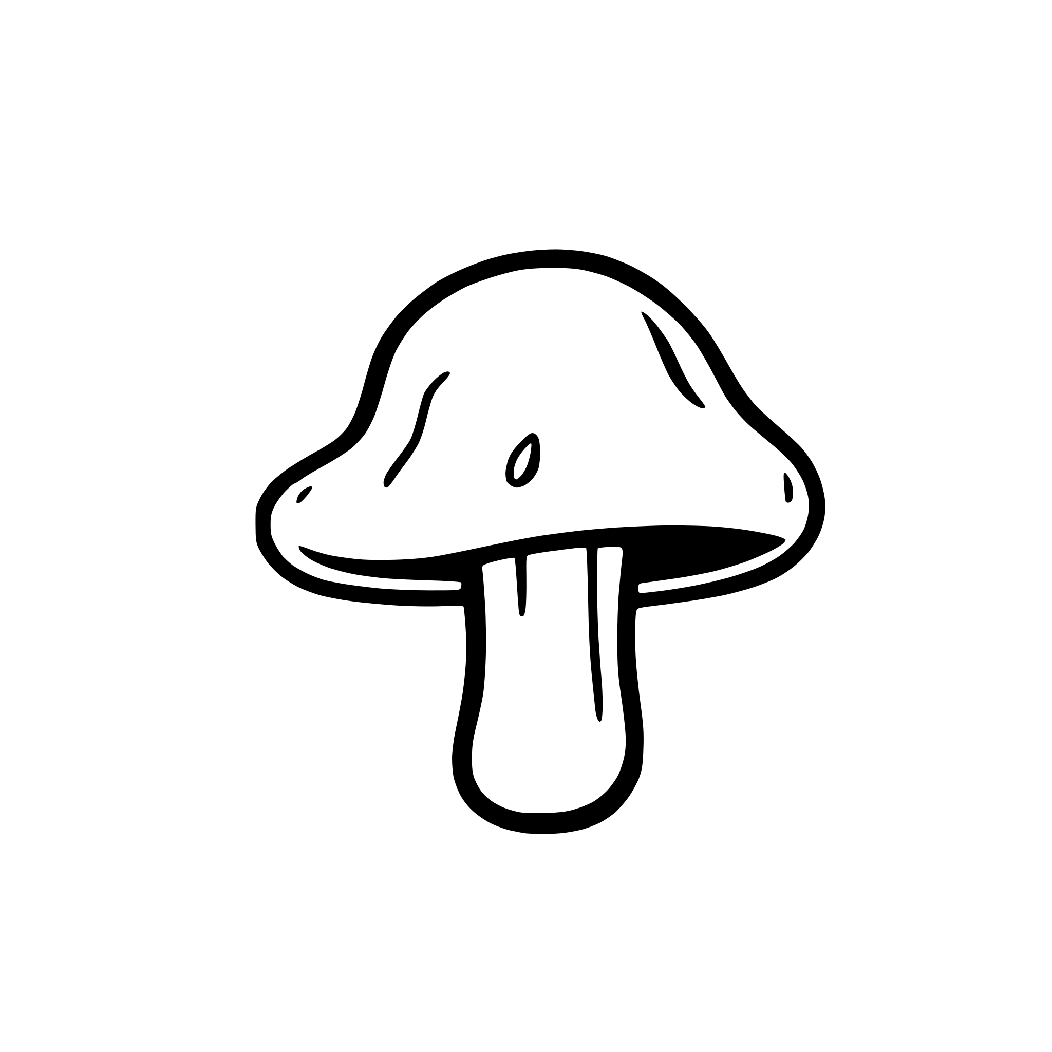 AI-generated SVG of a mushroom