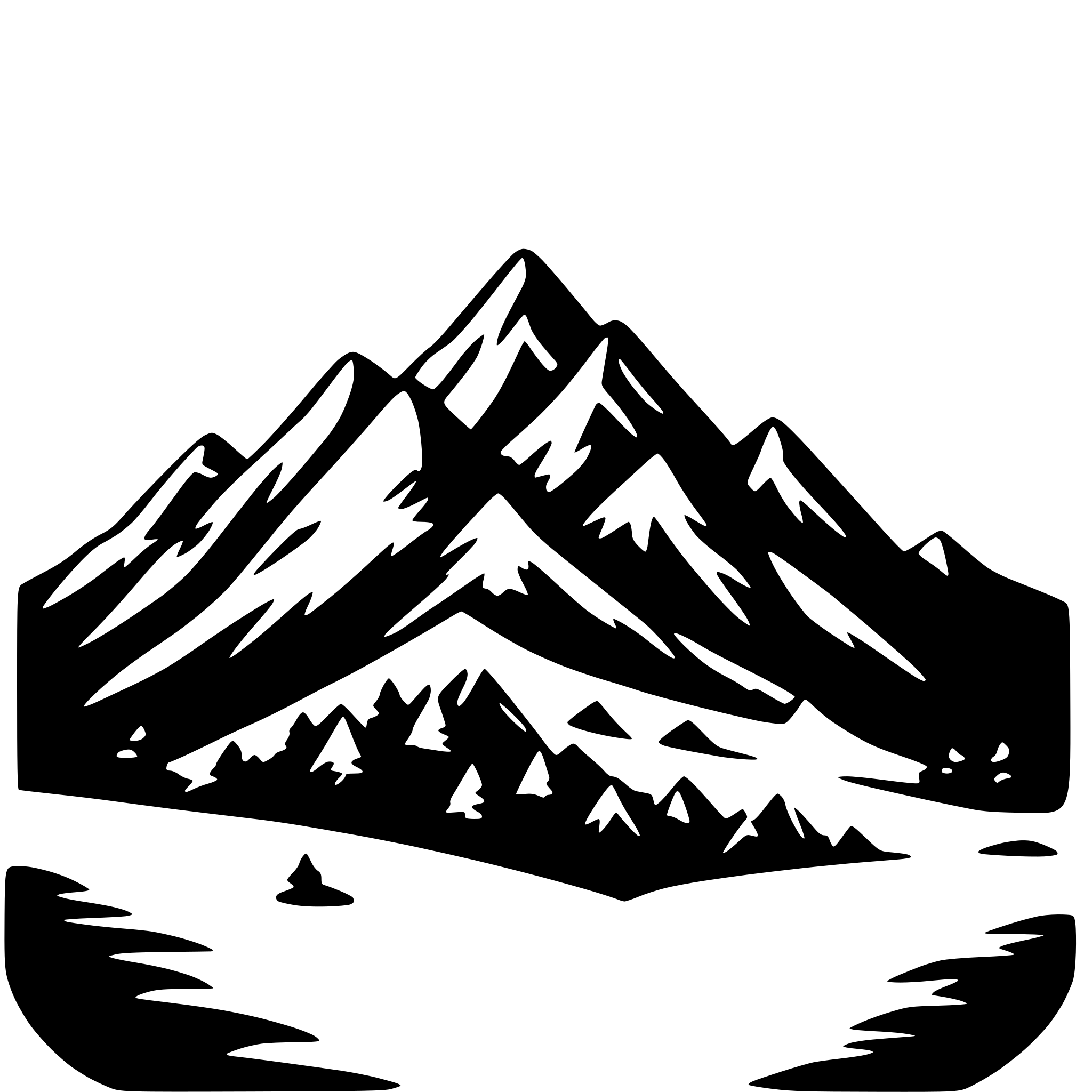 AI-generated SVG of 'tribal mountain minimalist'
