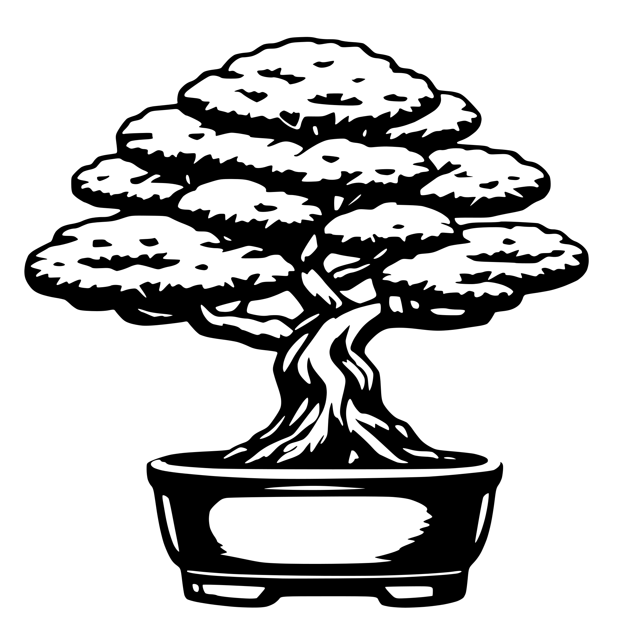 AI-generated SVG of 'bonsai'
