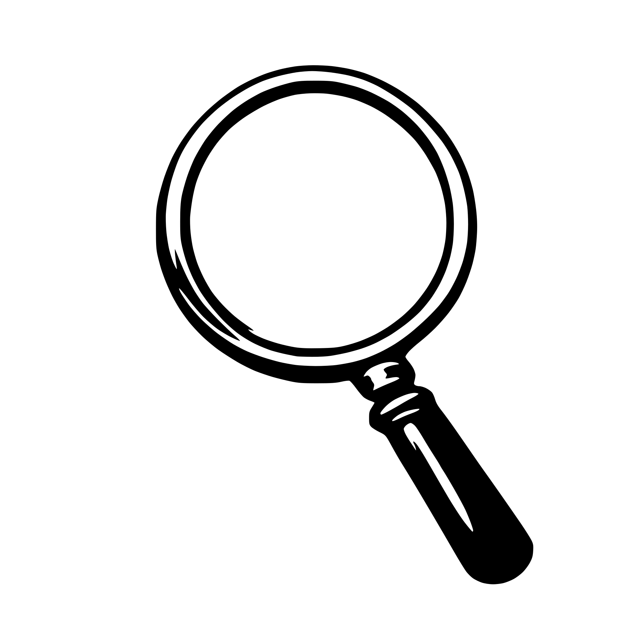 AI-generated SVG of 'magnifying glass'