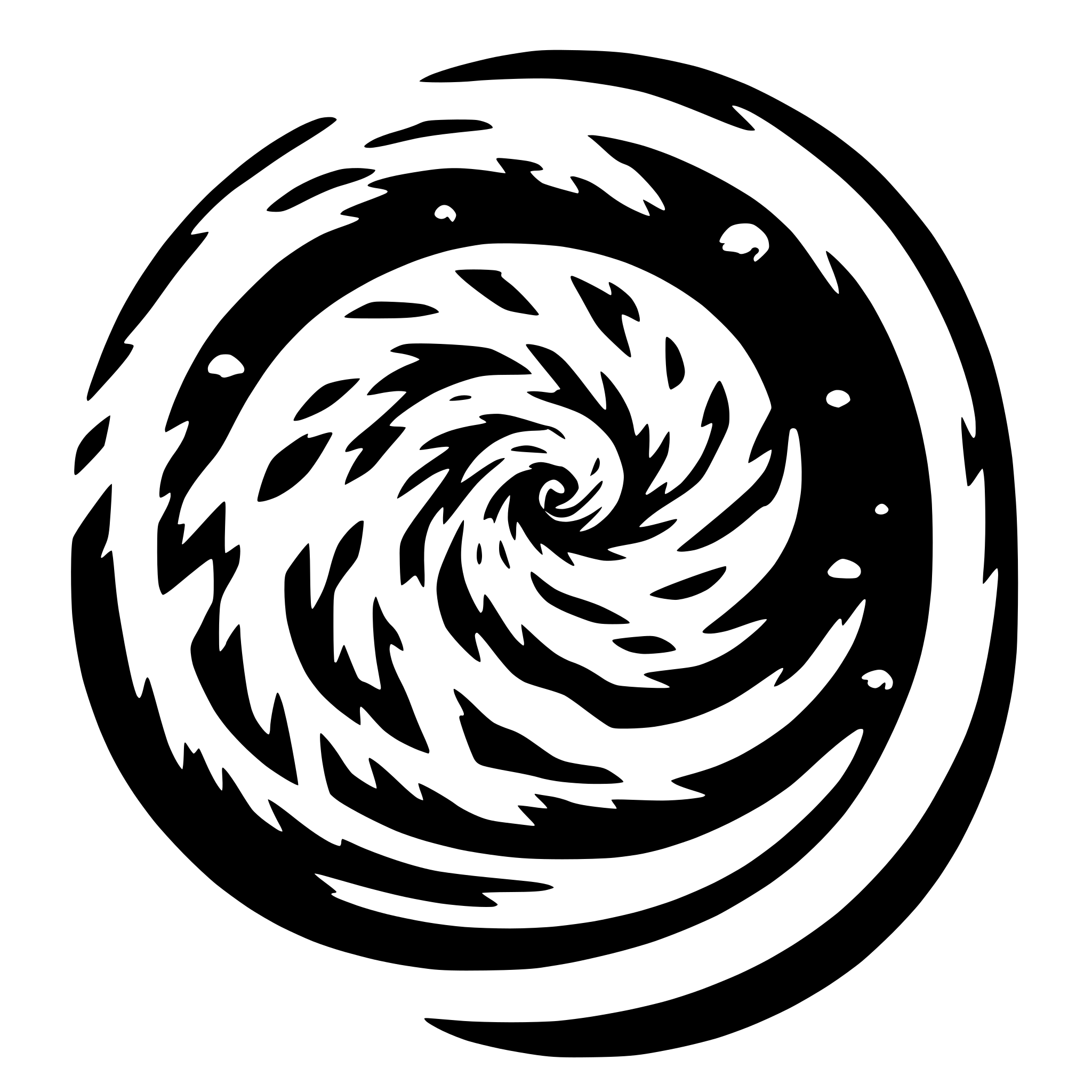 AI-generated SVG of a Spiral galaxy