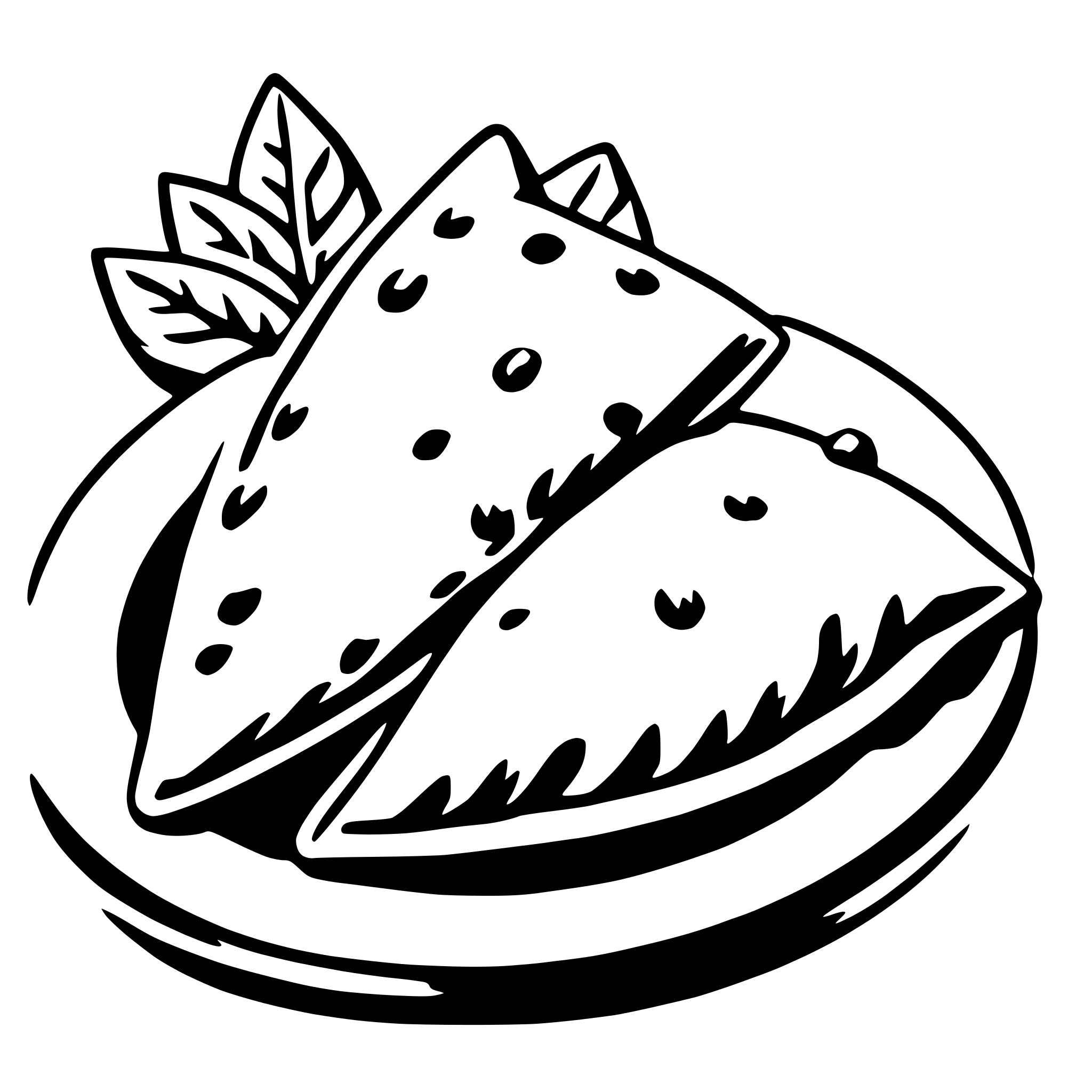 AI-generated SVG of a samosa