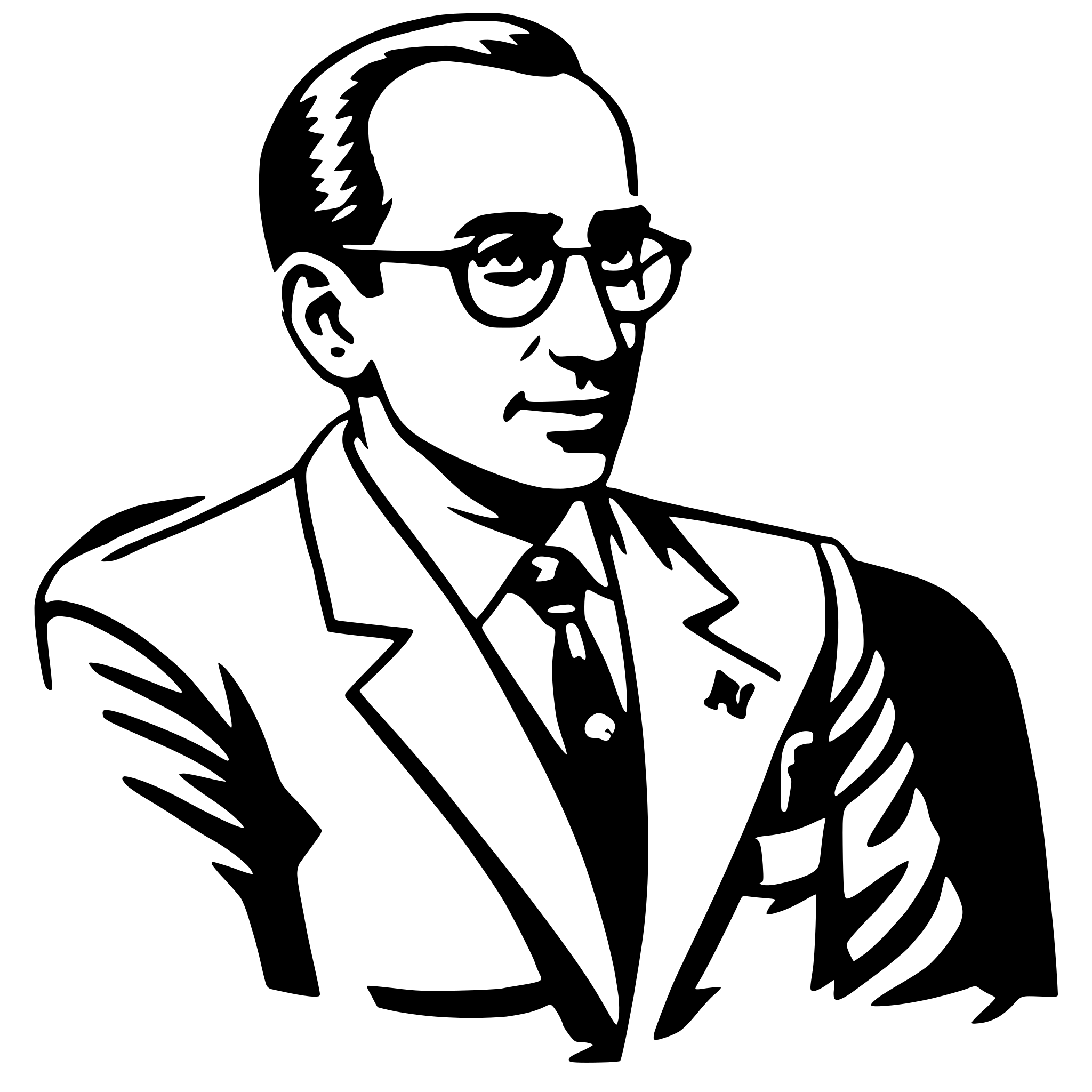AI-generated SVG of a jonas salk