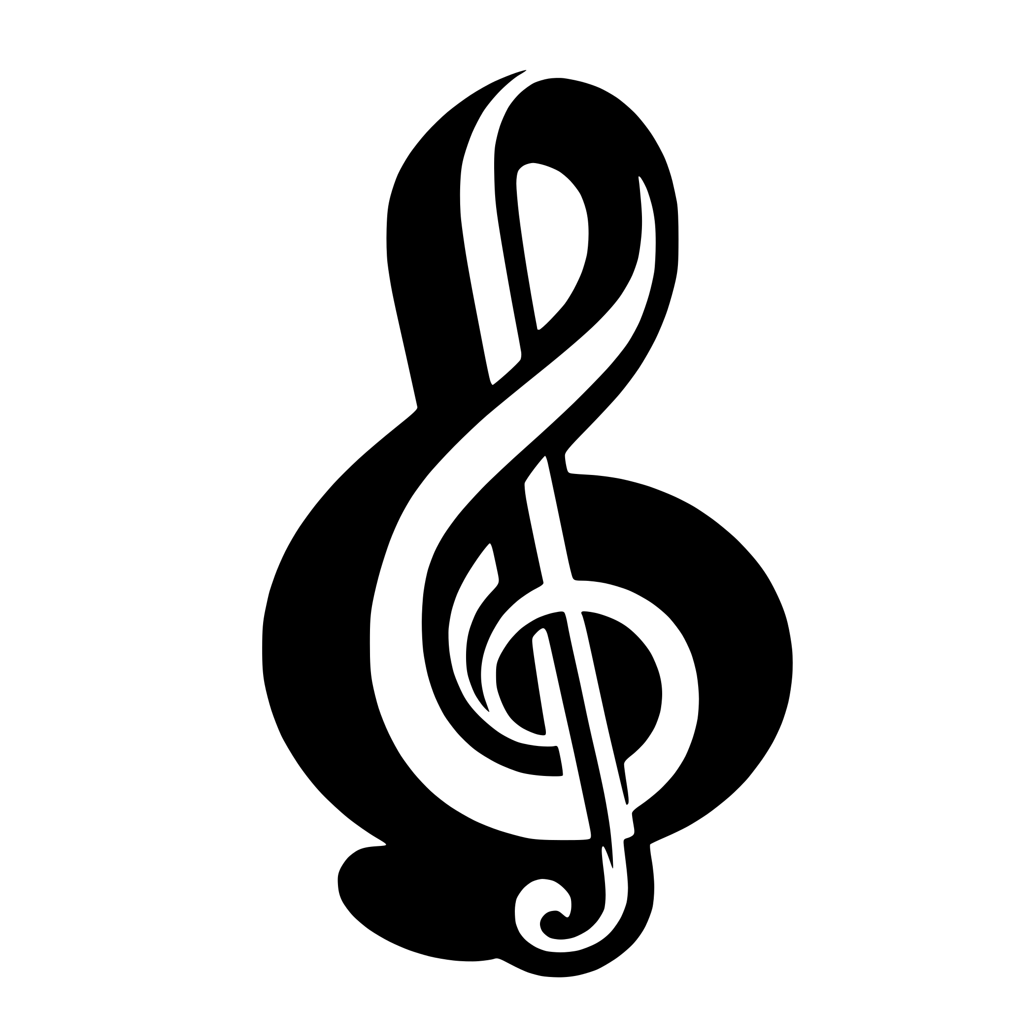 AI-generated SVG of a a music clef minimalistic but with detail black-white AI-generated SVG of a a music clef minimalistic but with detail black-white