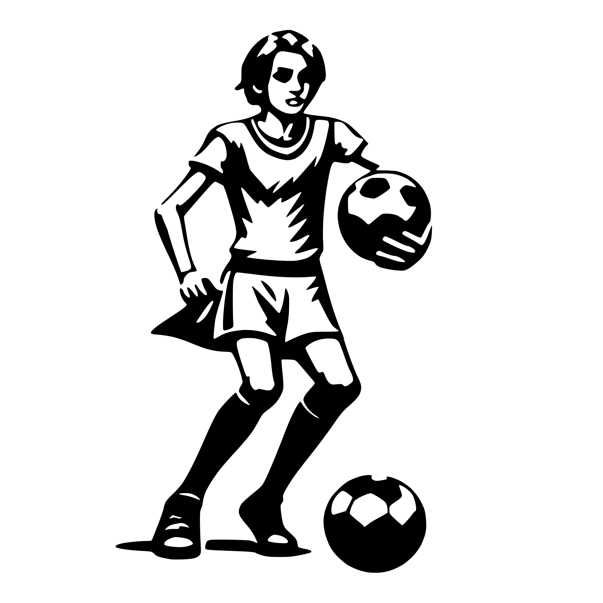 AI-generated SVG of a fotoball player
