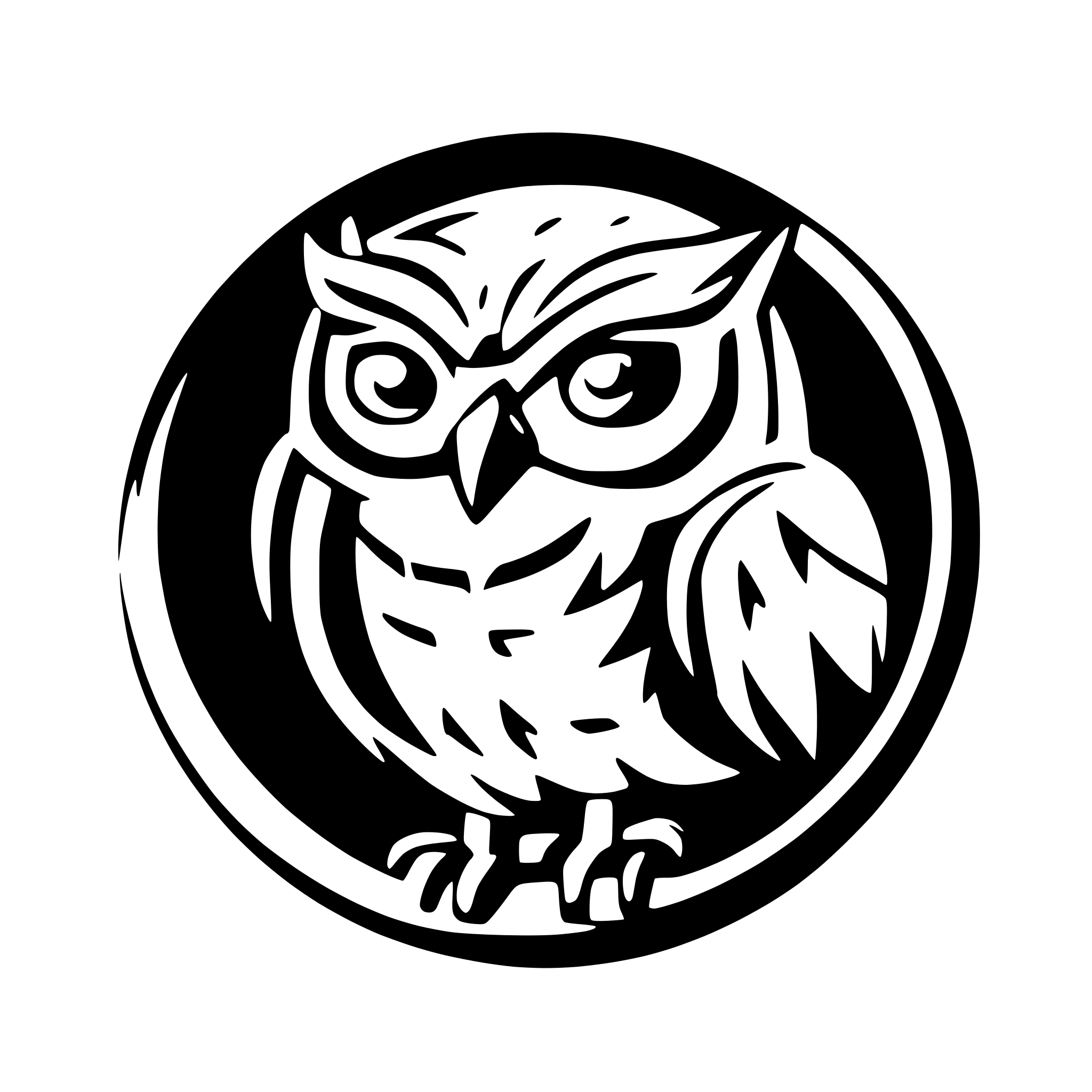AI-generated SVG of a OWL MASCOT