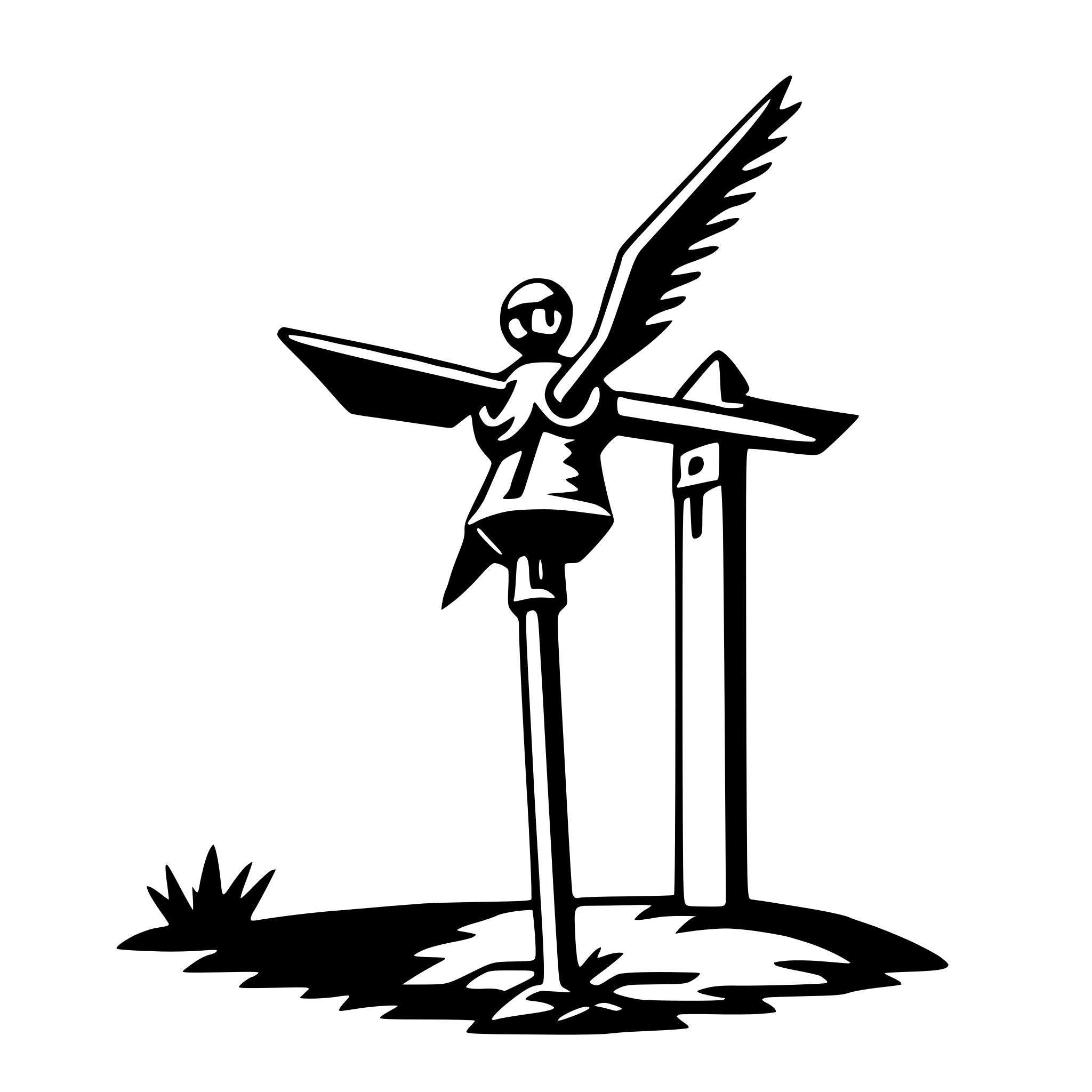 AI-generated SVG of a crane