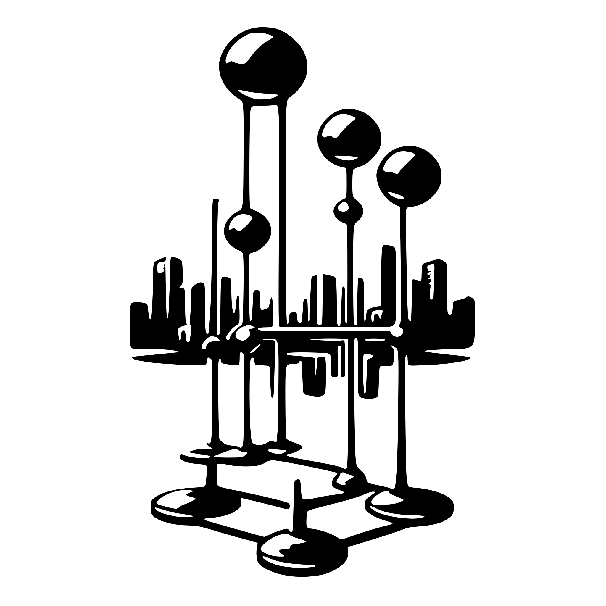 AI-generated SVG of a Network Animation