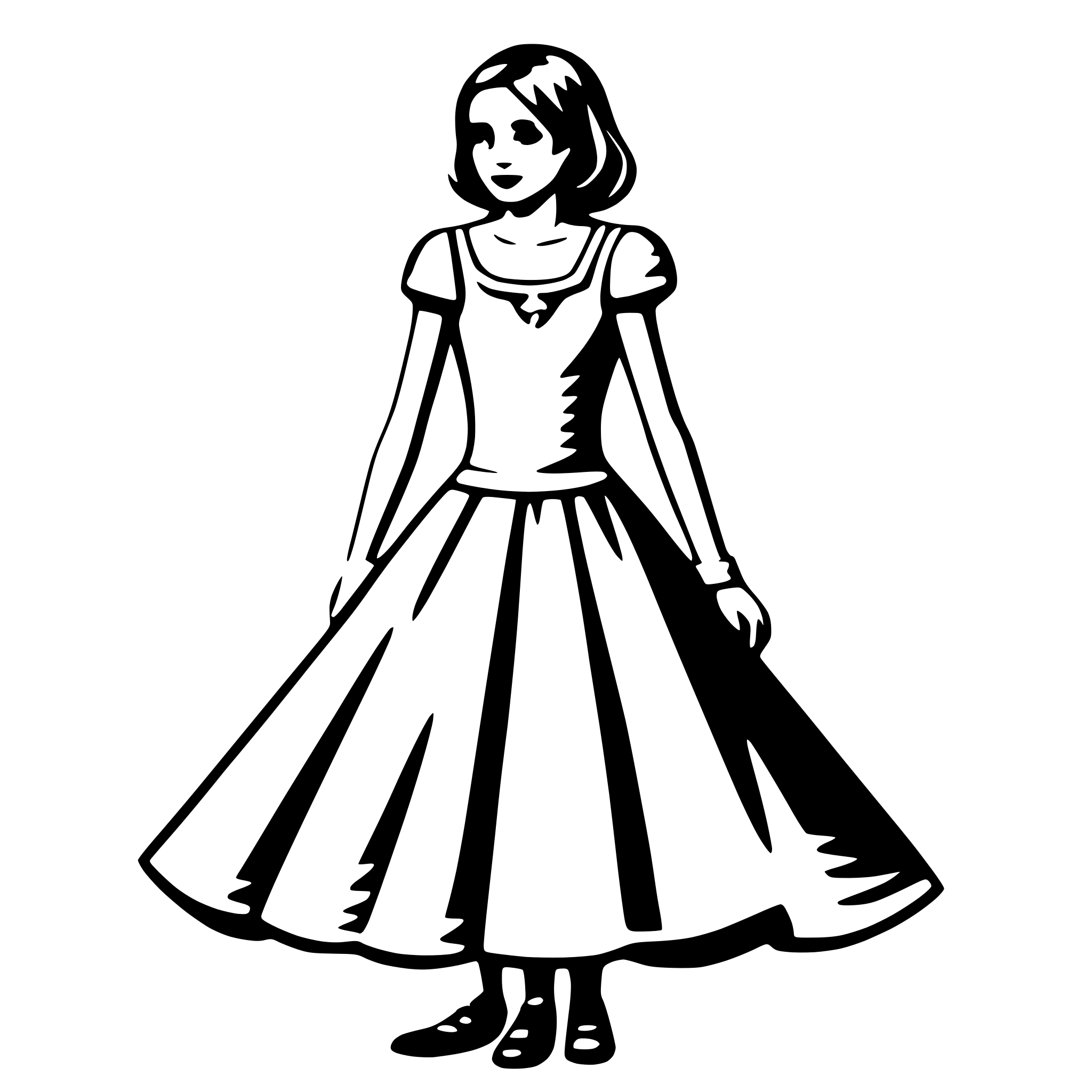 AI-generated SVG of a dress