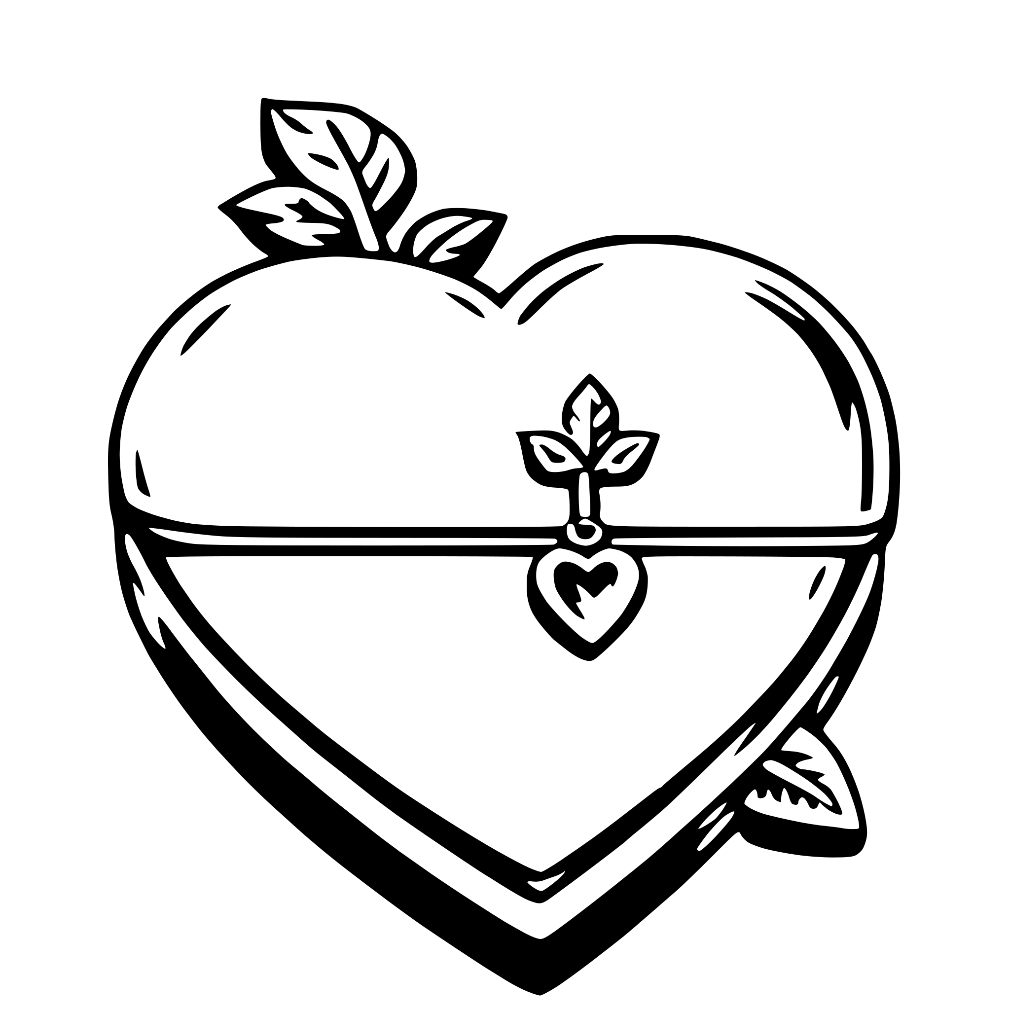 AI-generated SVG of a heart-shaped locket