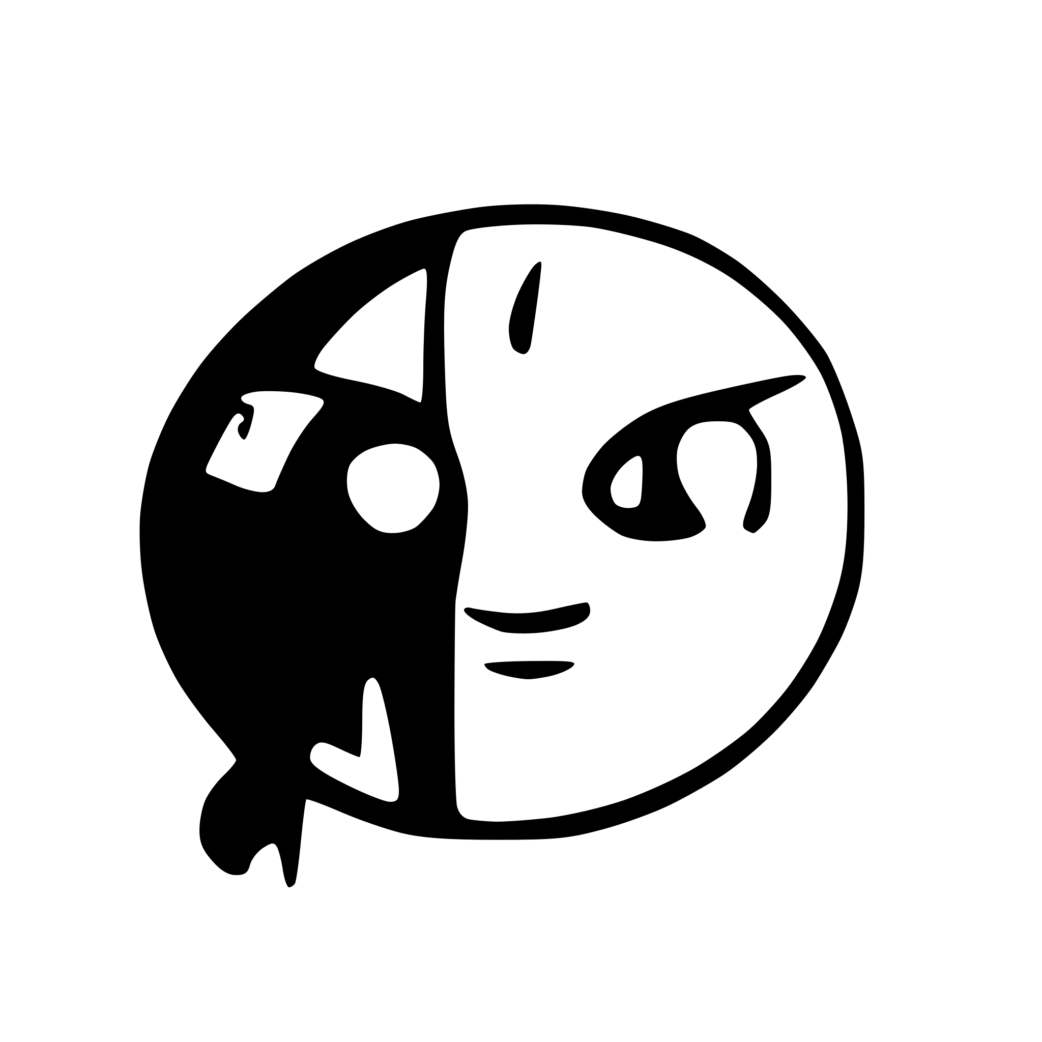 AI-generated SVG of a full moon
