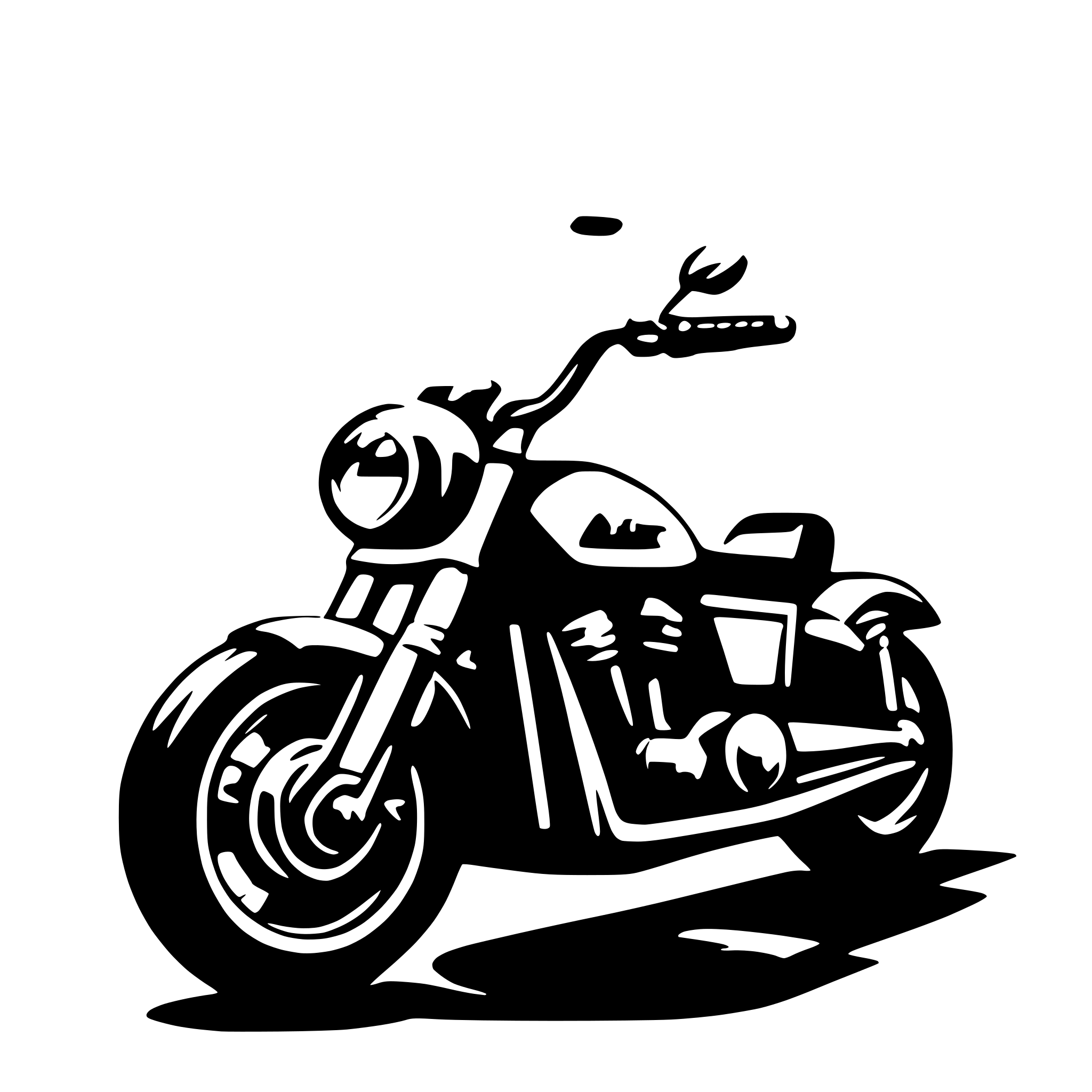 AI-generated SVG of a motorcycle