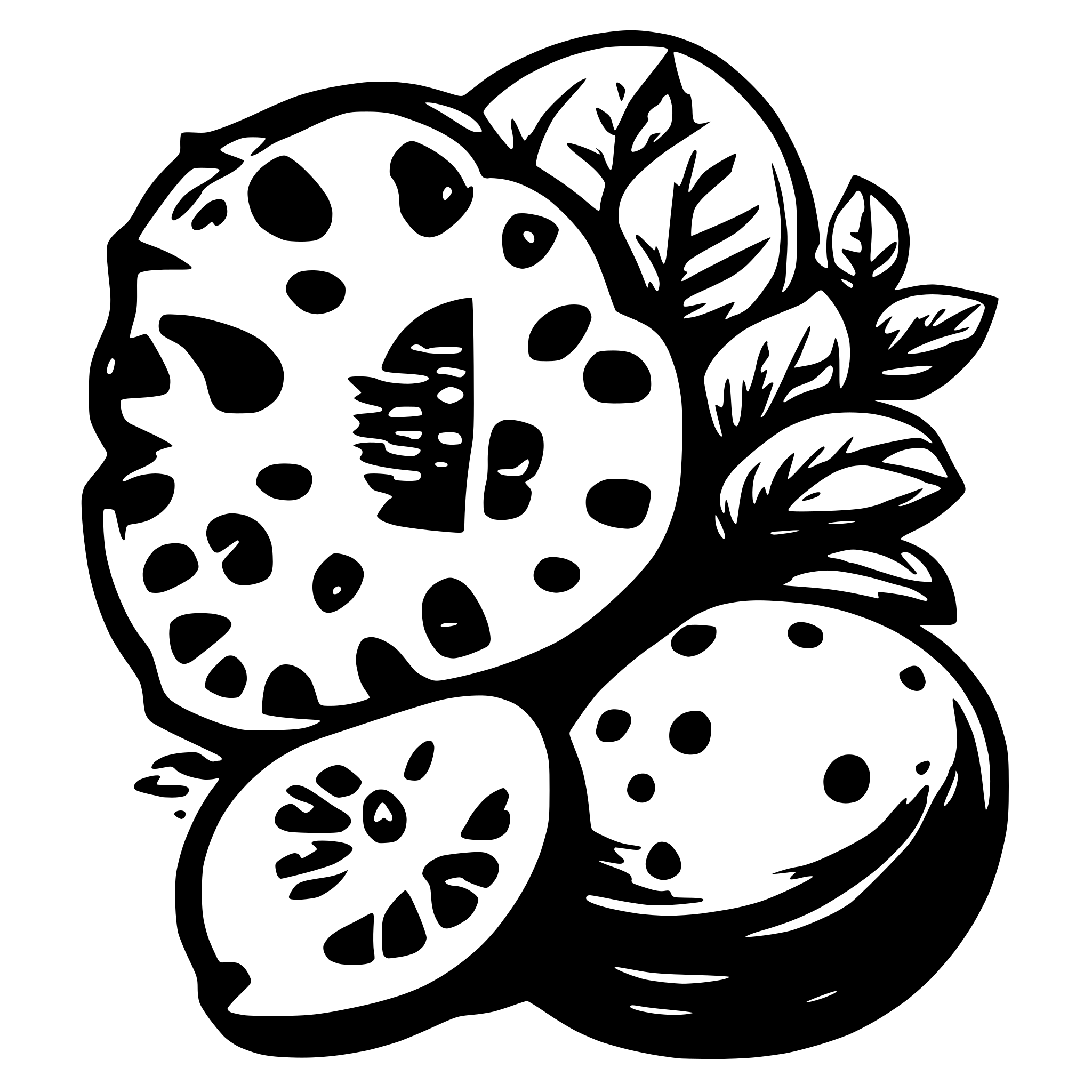 AI-generated SVG of a morango