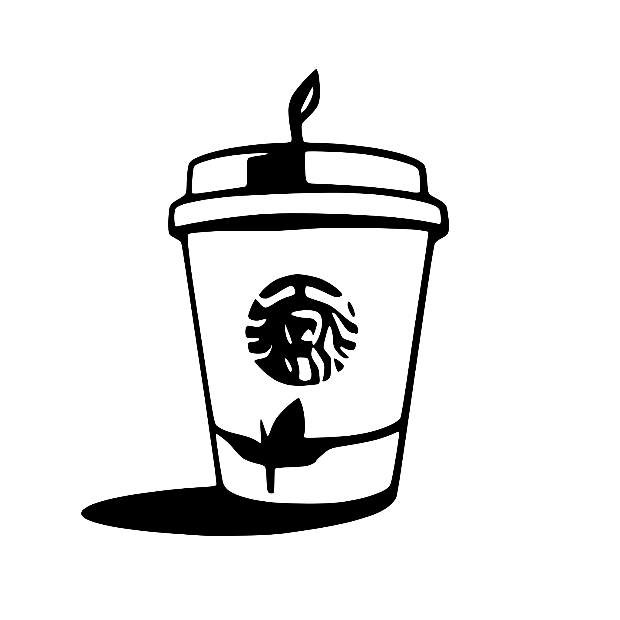 AI-generated SVG of a plain perfect polypaper coffee cup