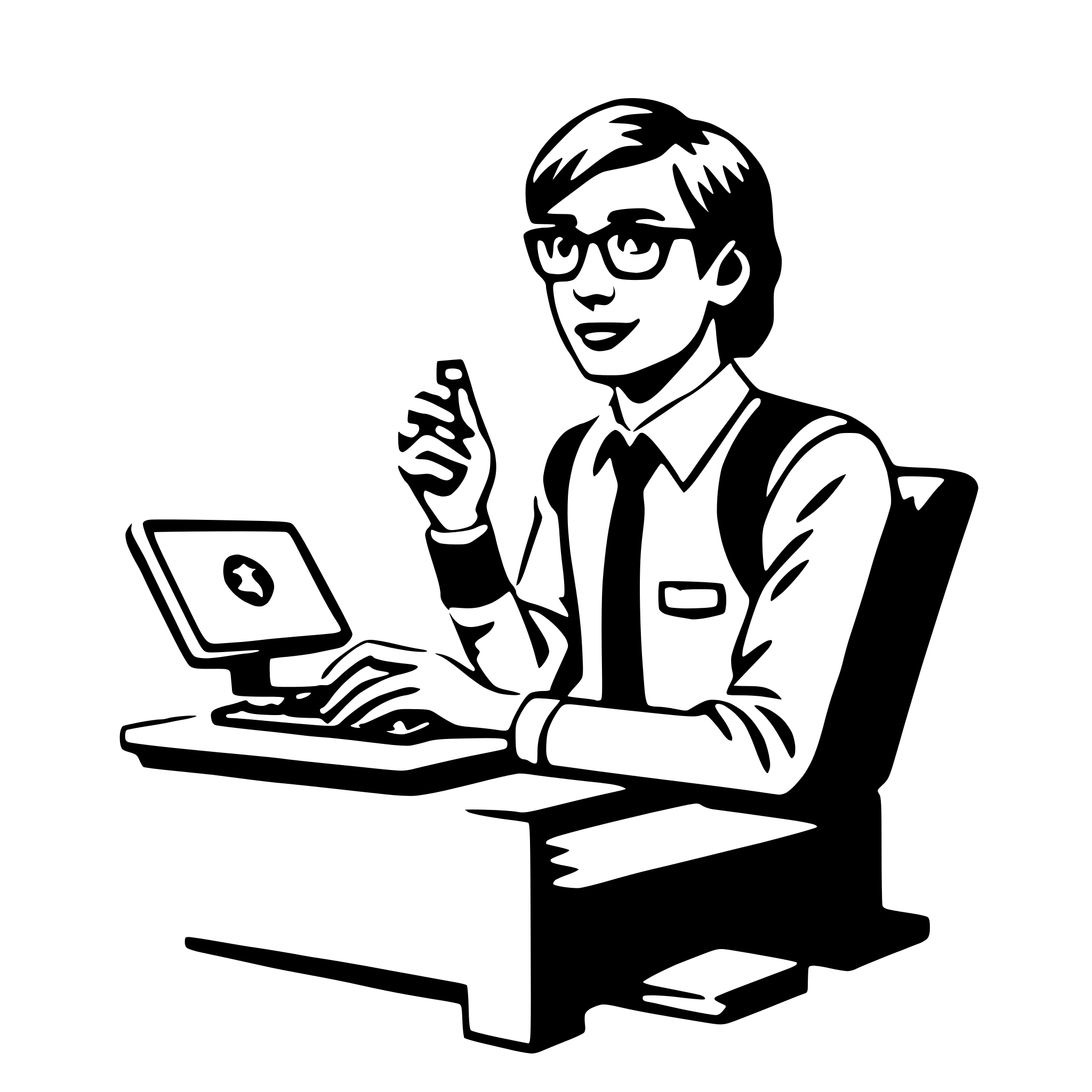 AI-generated SVG of 'it specialist'