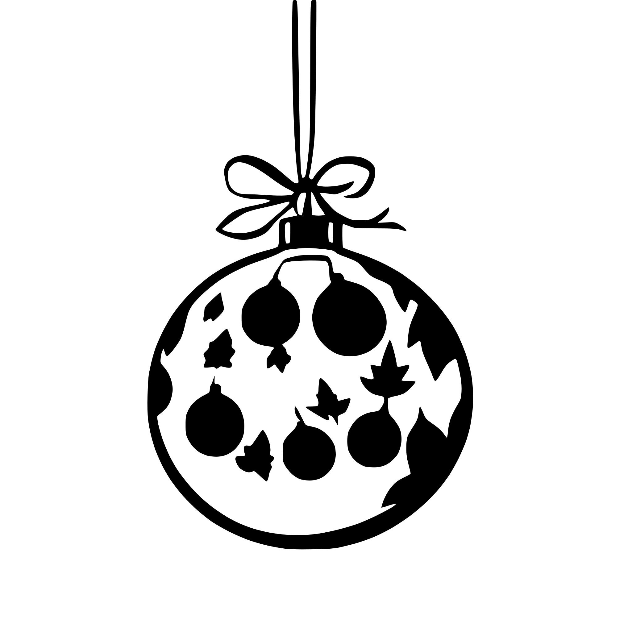 AI-generated SVG of a christmas bauble