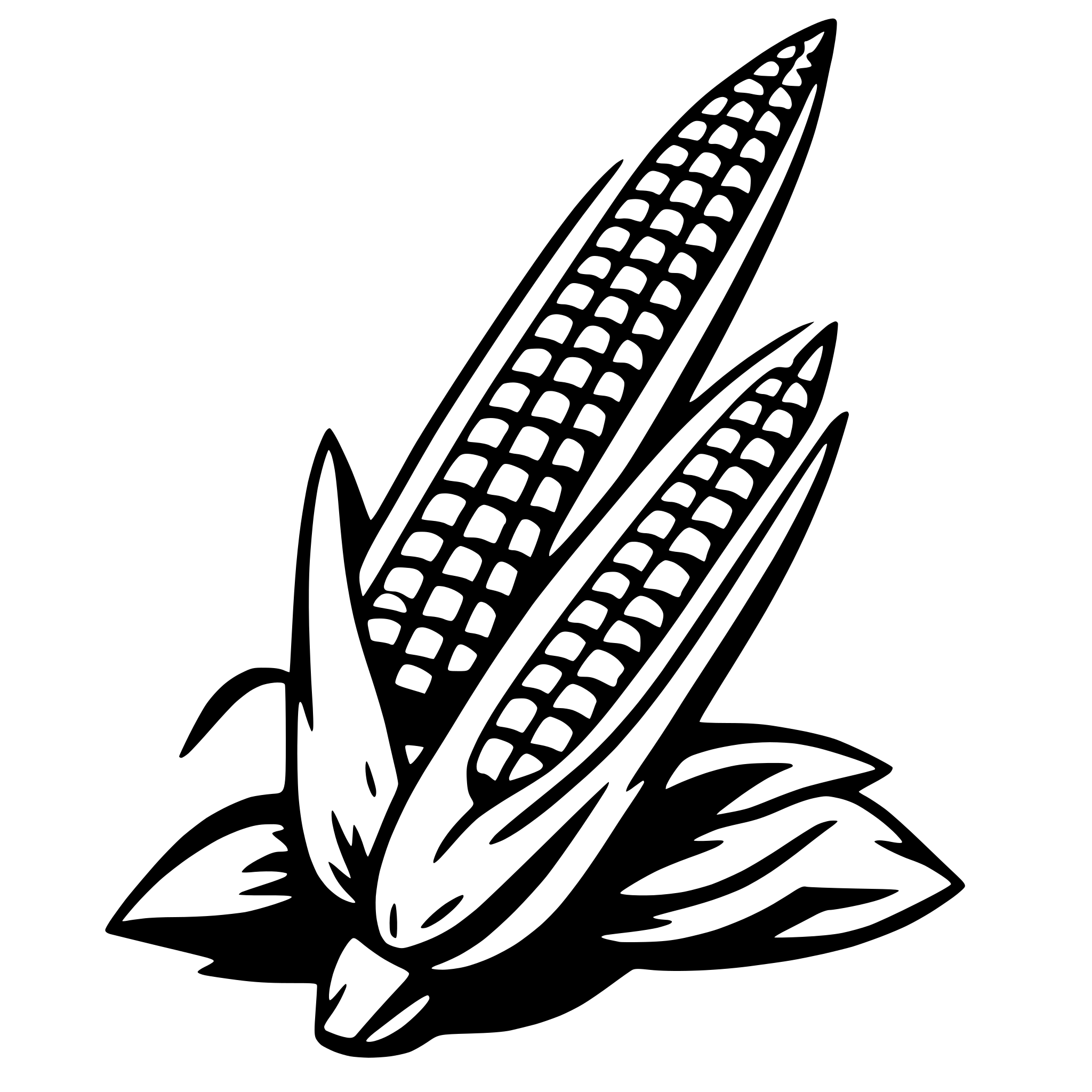 AI-generated SVG of a corn