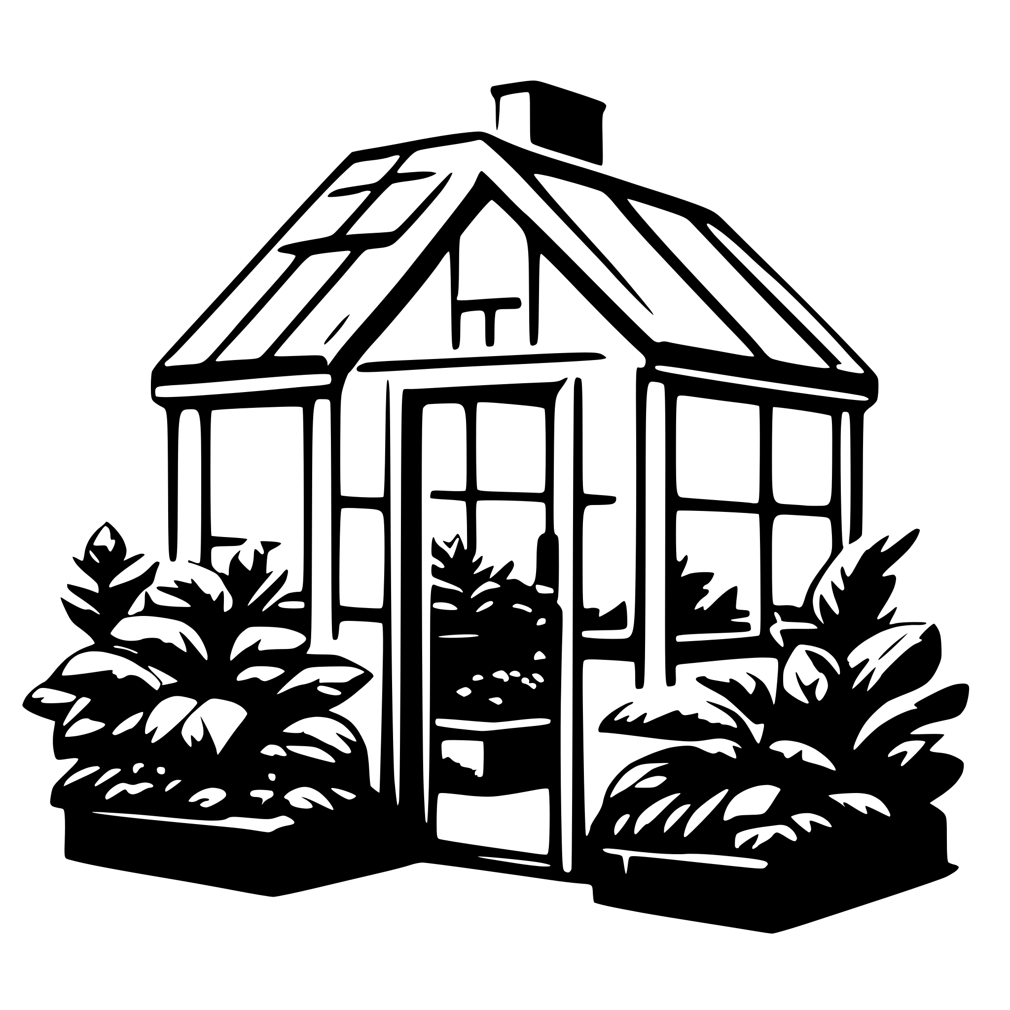 AI-generated SVG of 'greenhouse'