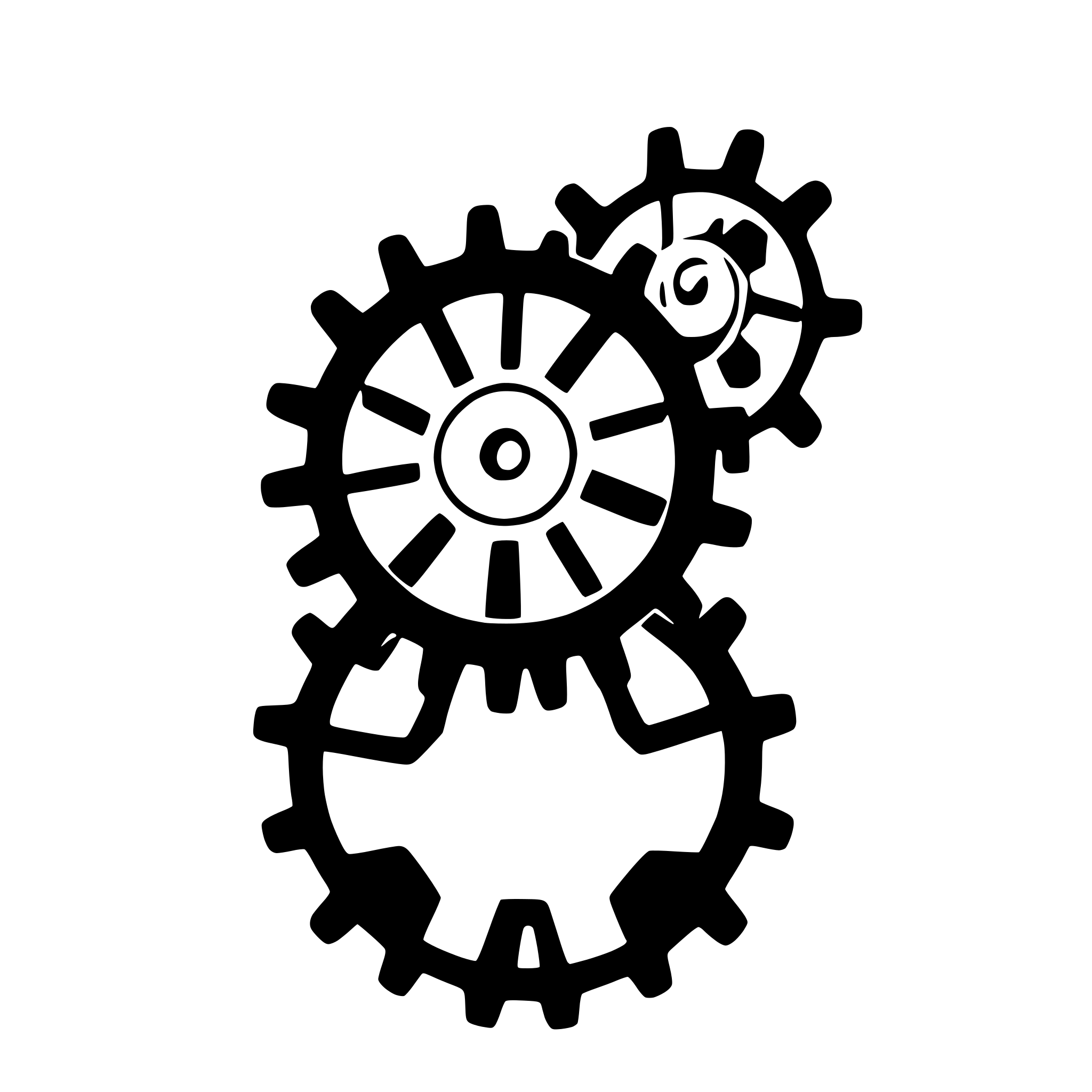 AI-generated SVG of 'steampunk gears and cogs'