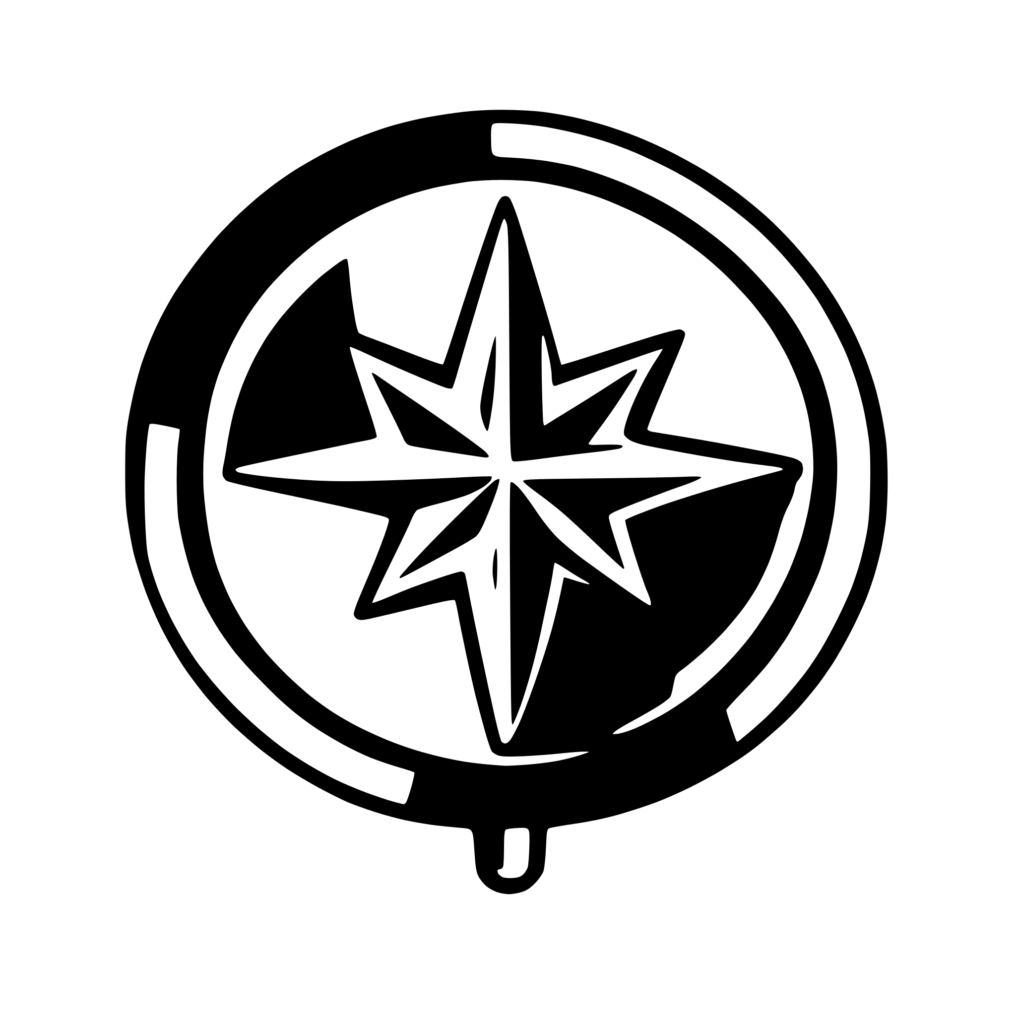 AI-generated SVG of a polar star. wind rose icon. symbol.