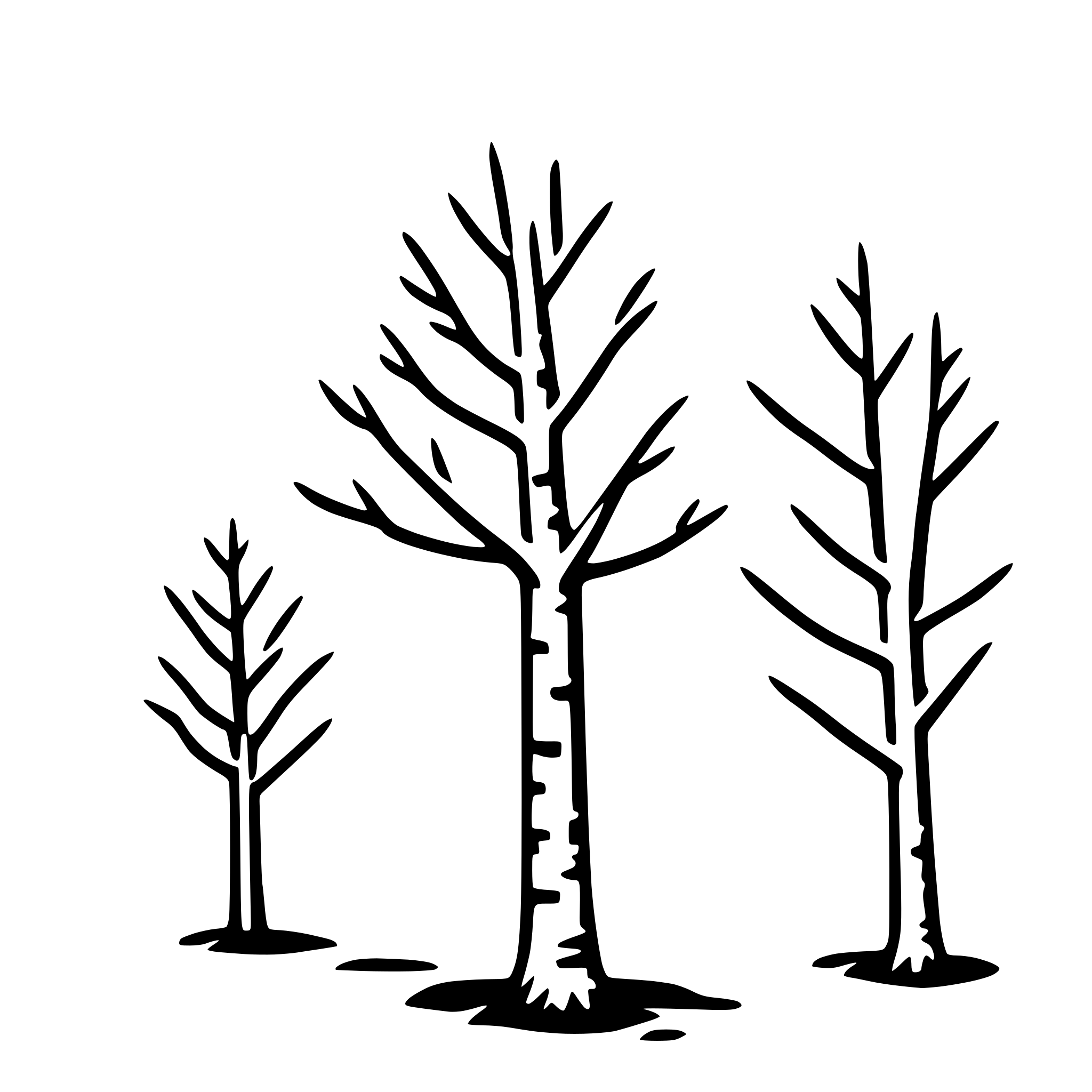 AI-generated SVG of a birch tree