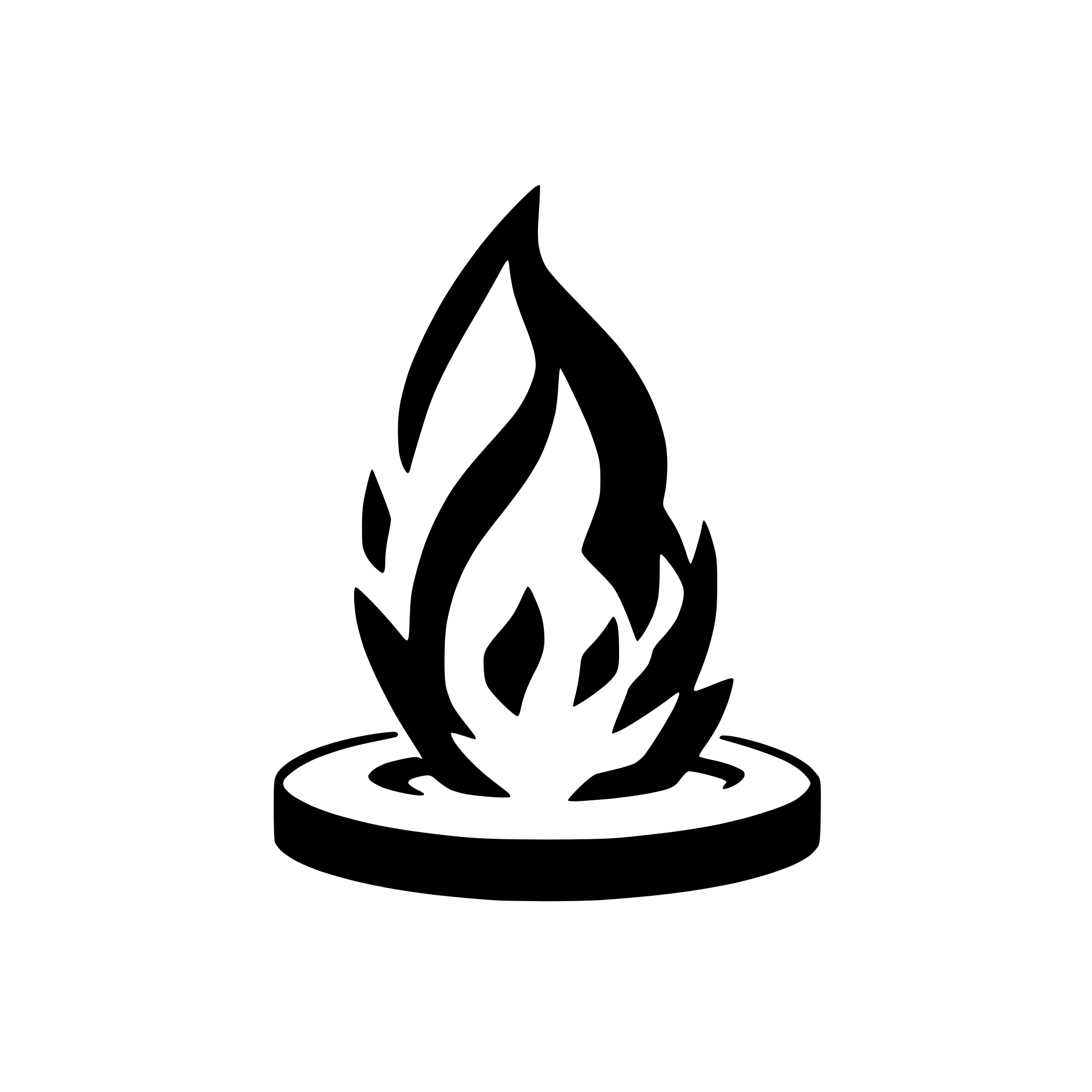 AI-generated SVG of a A single, minimal, consistent, realistic, fire flame