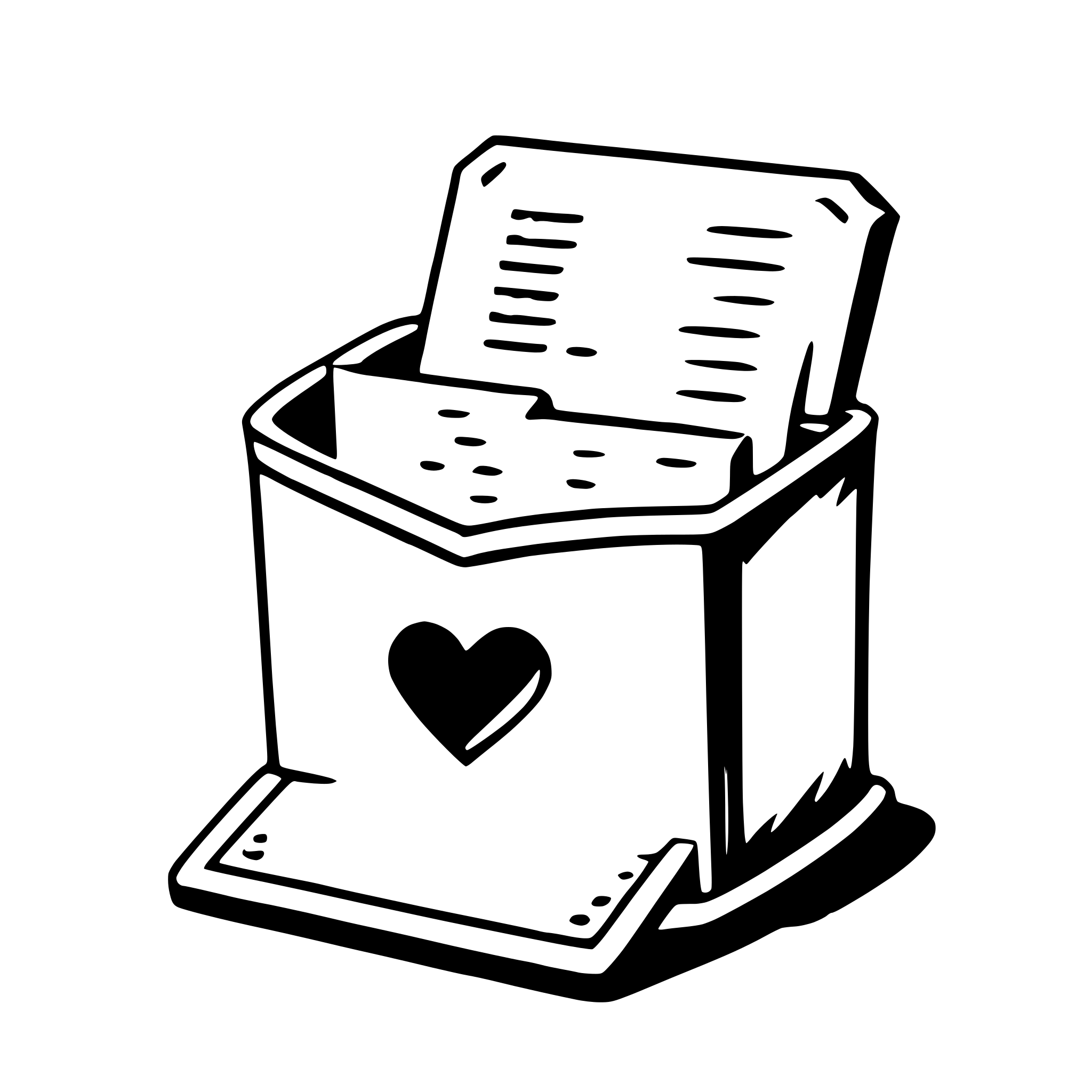 AI-generated SVG of a love letters