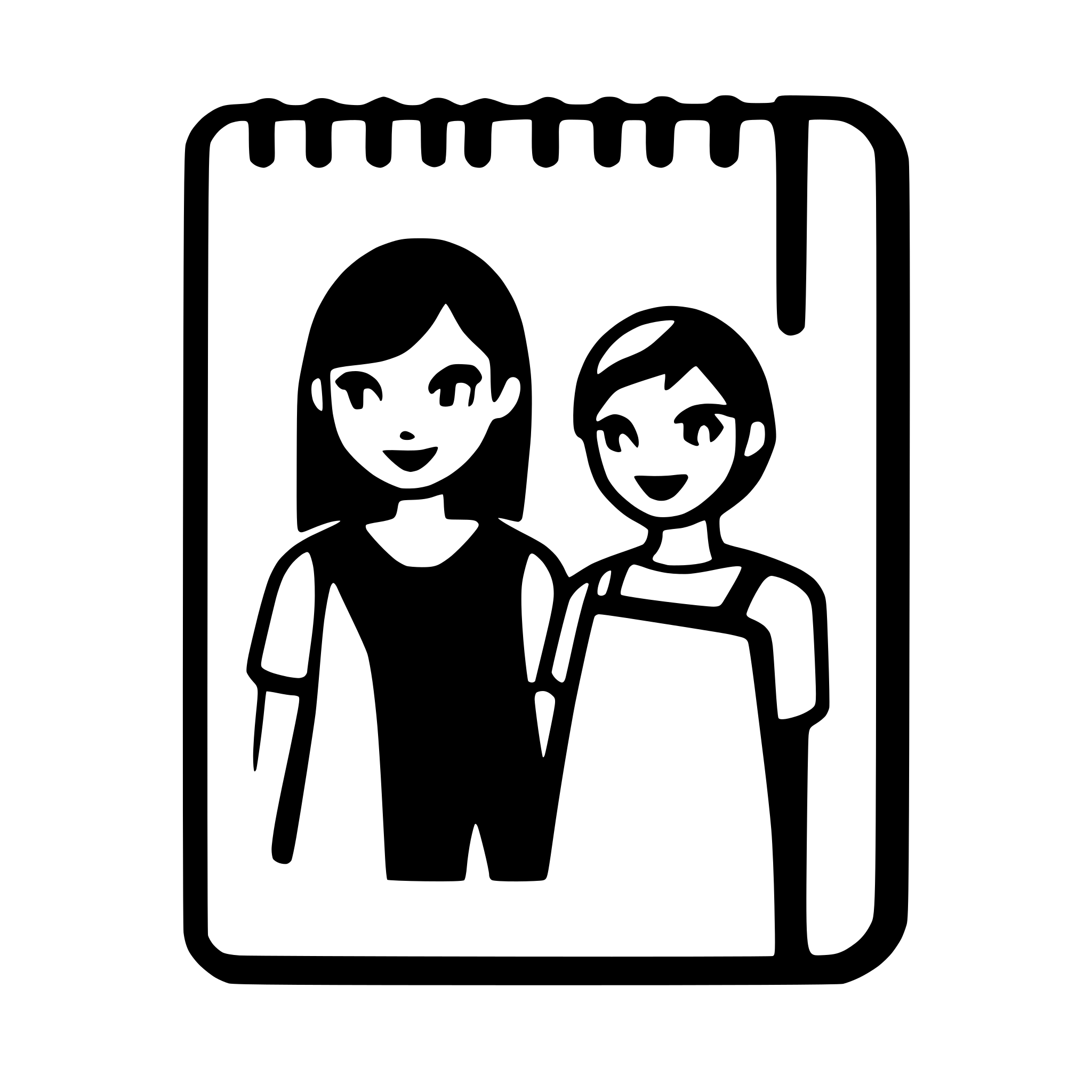 AI-generated SVG of 'icon notebook two persons'