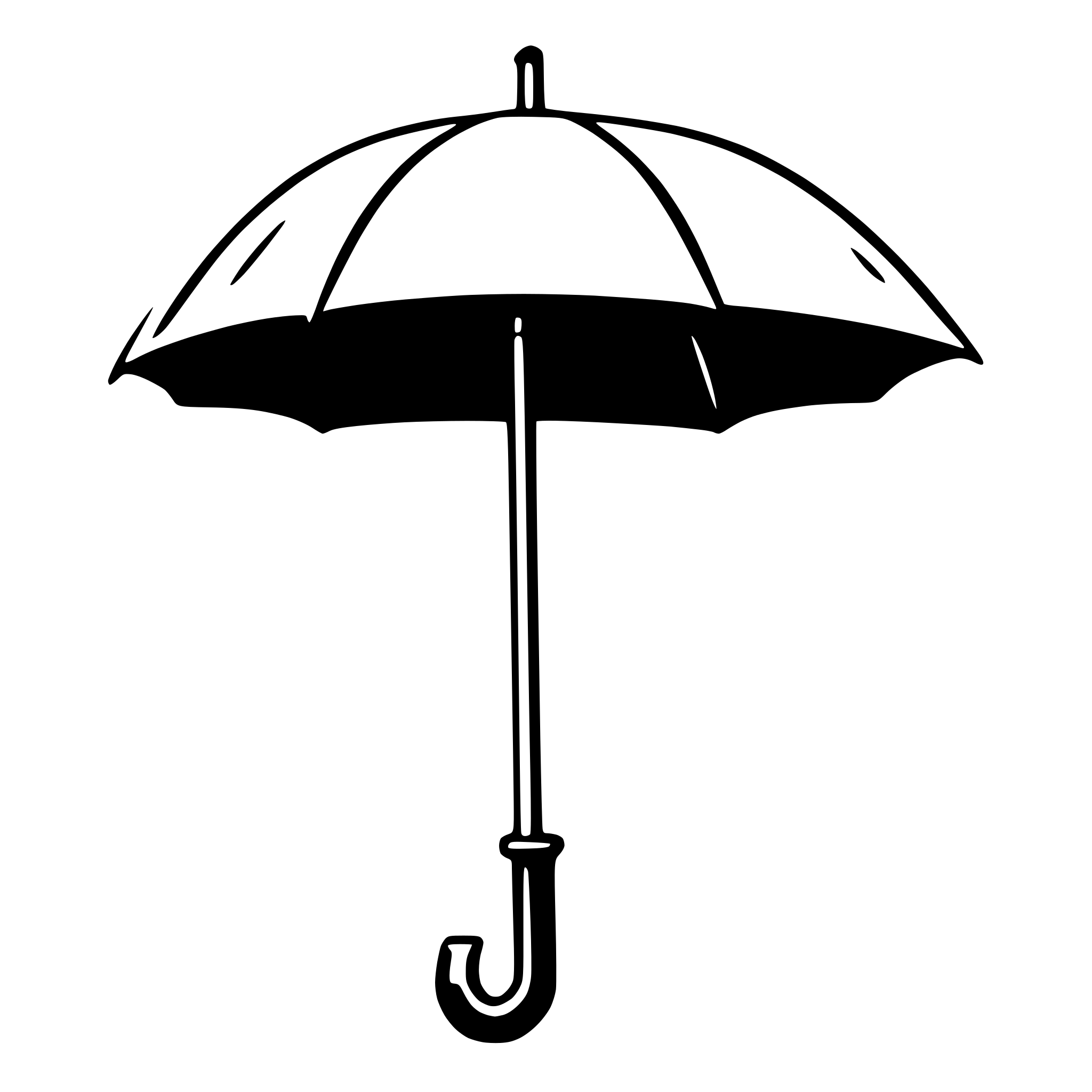 AI-generated SVG of a umbrella