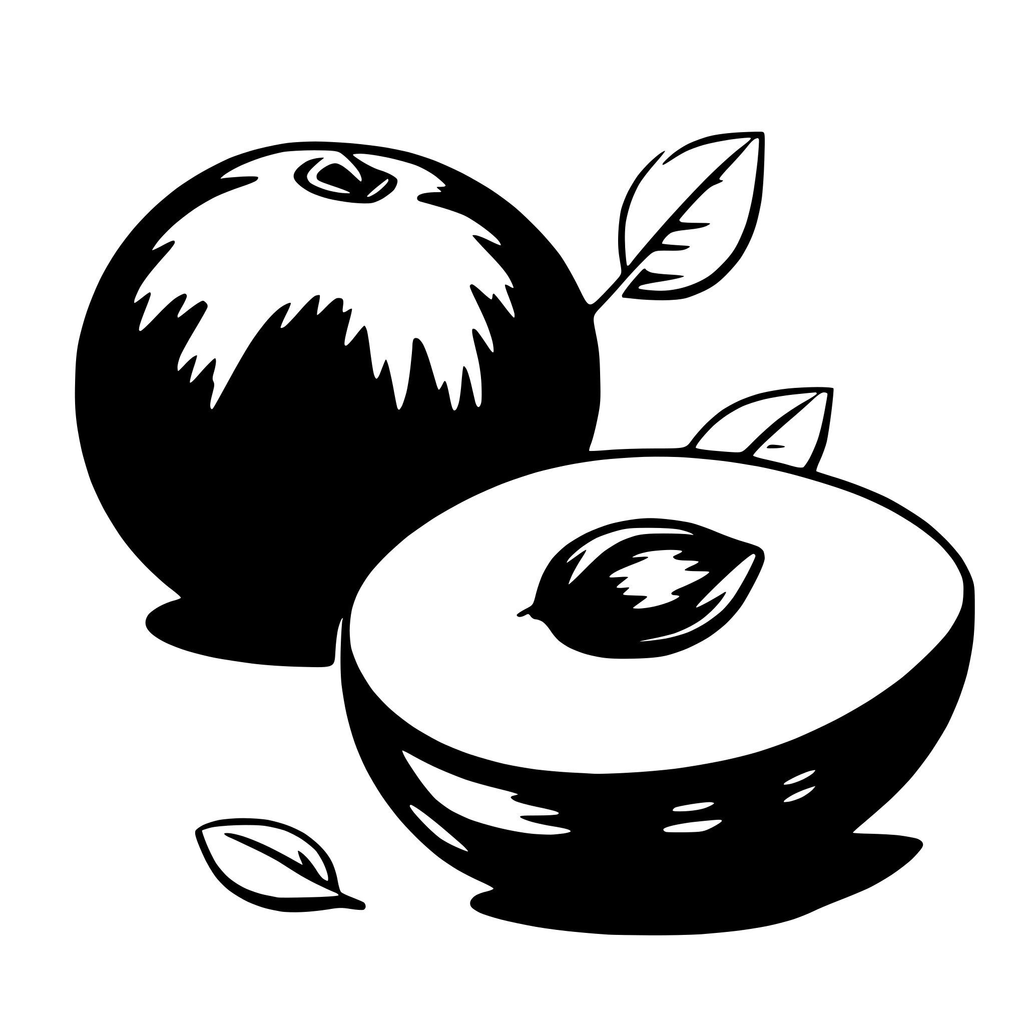 AI-generated SVG of a plum