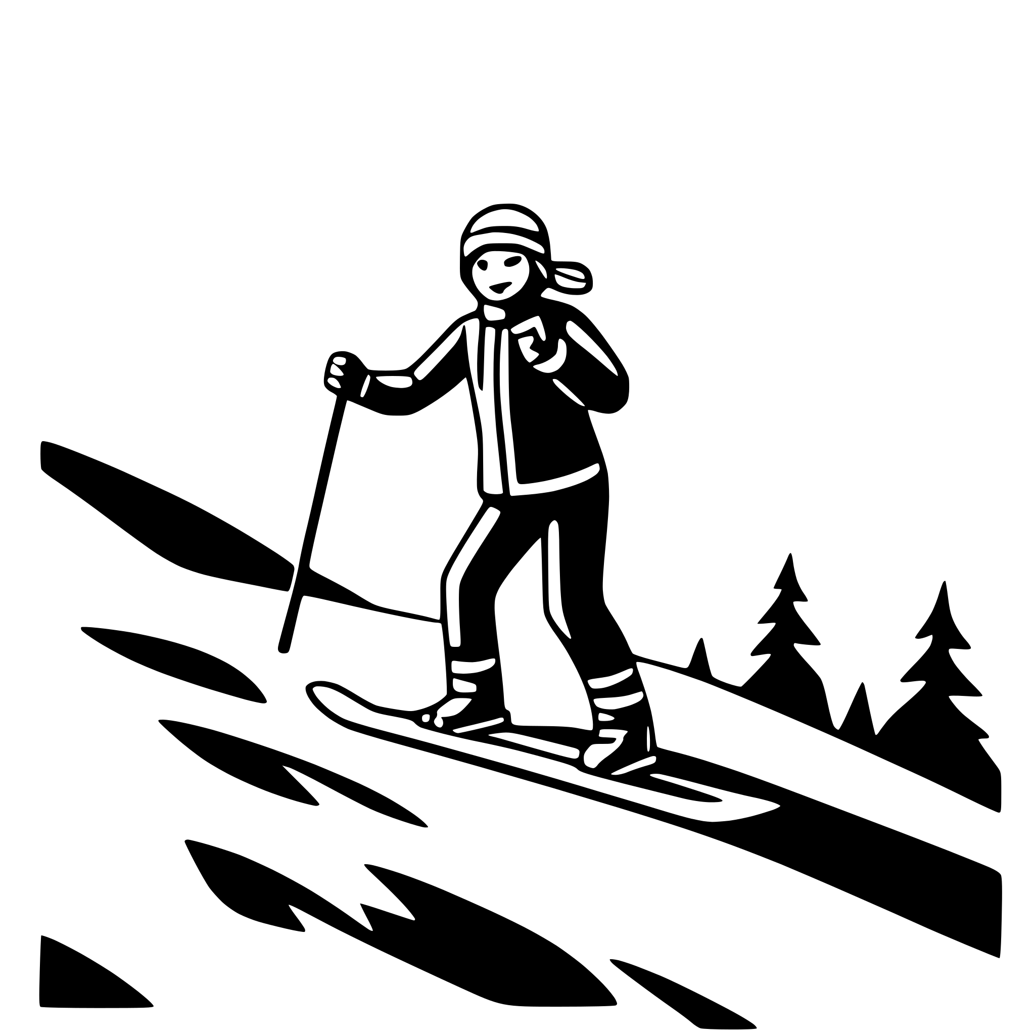 AI-generated SVG of 'skier on snowy slope'