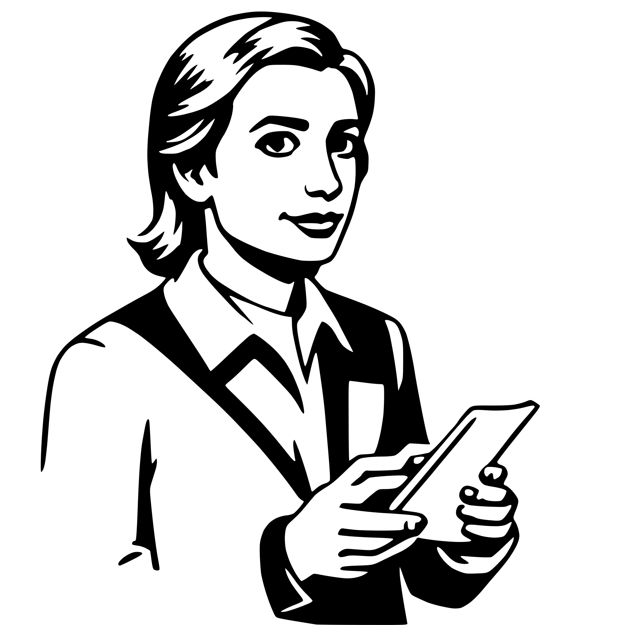 AI-generated SVG of 'marketing manager'