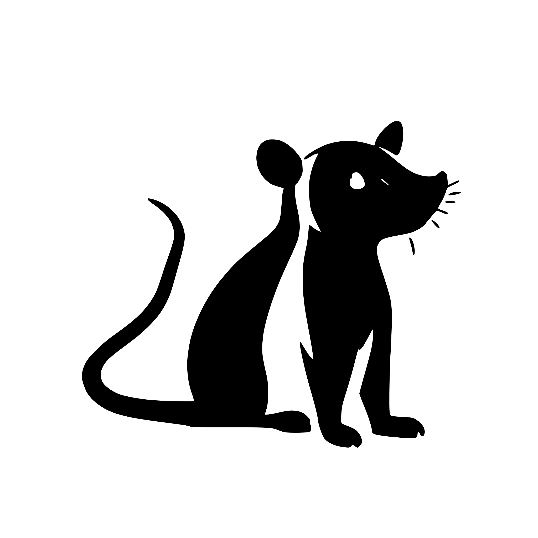 AI-generated SVG of a rat head