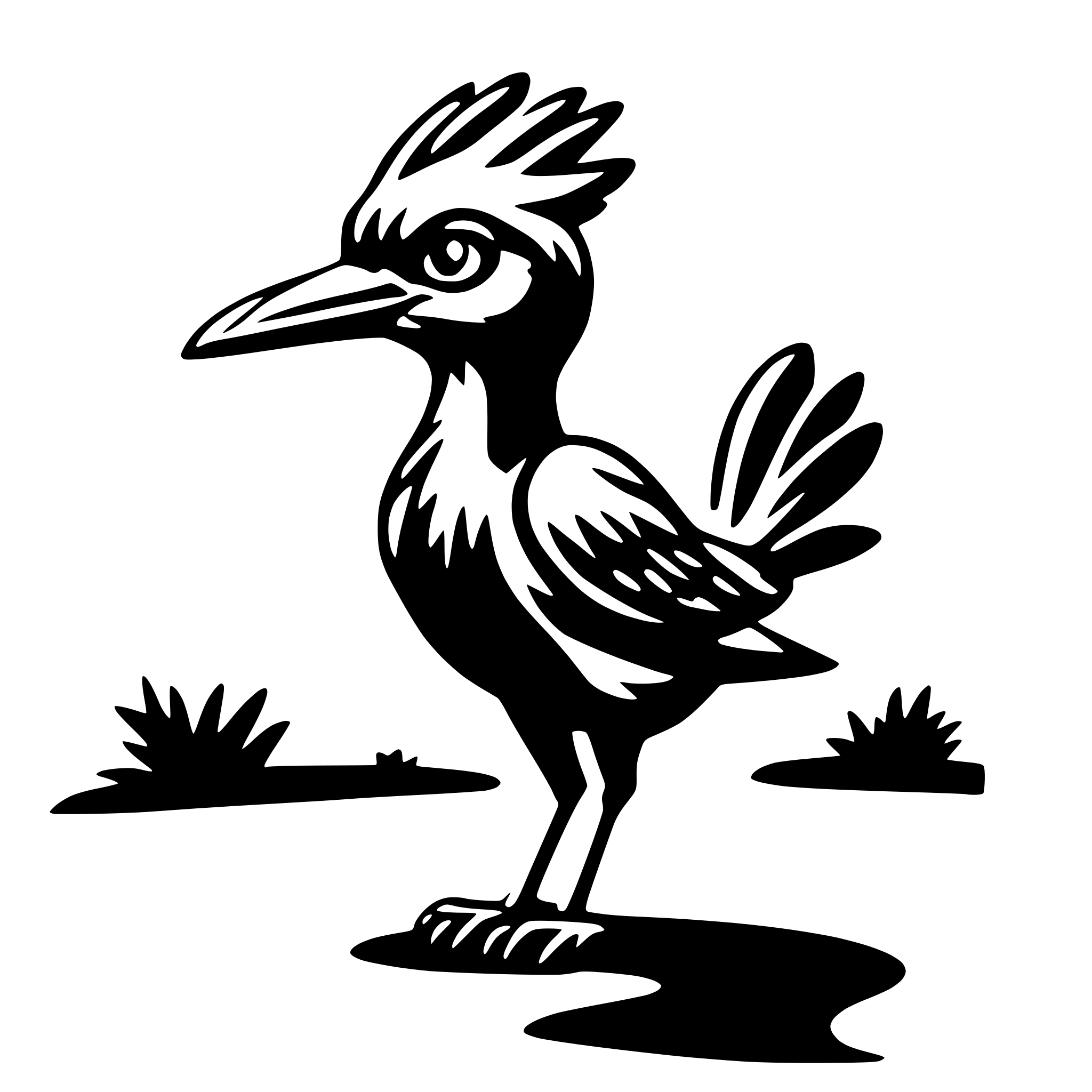 AI-generated SVG of 'road runner'