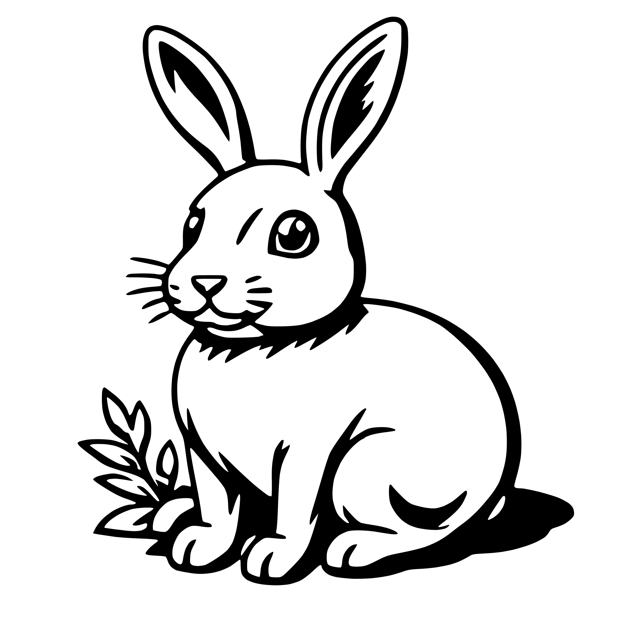 AI-generated SVG of 'easter bunny'