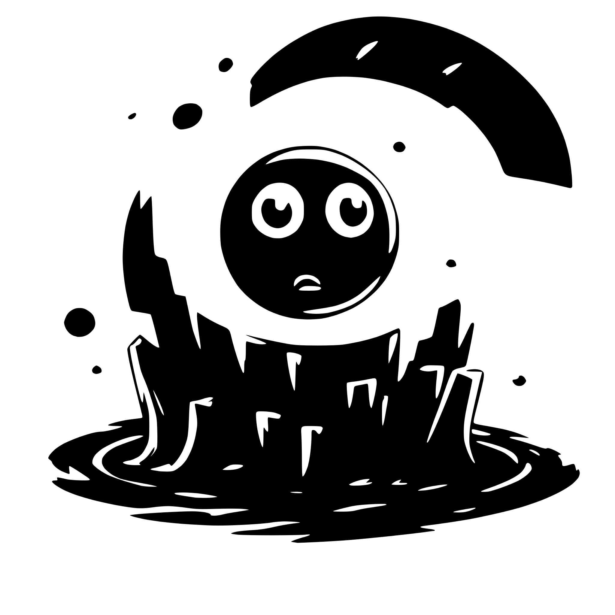 AI-generated SVG of a 2d black hole character cute predatory character AI-generated SVG of a 2d black hole character cute predatory character